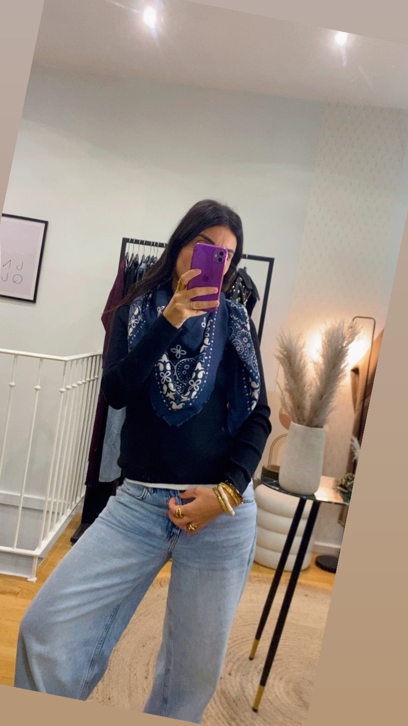 Foulard bandana marine