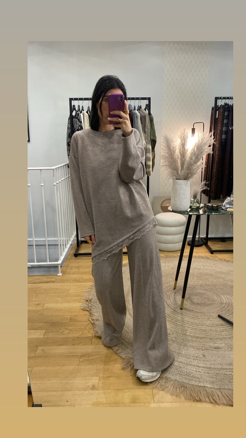 Ensemble « Lili » taupe