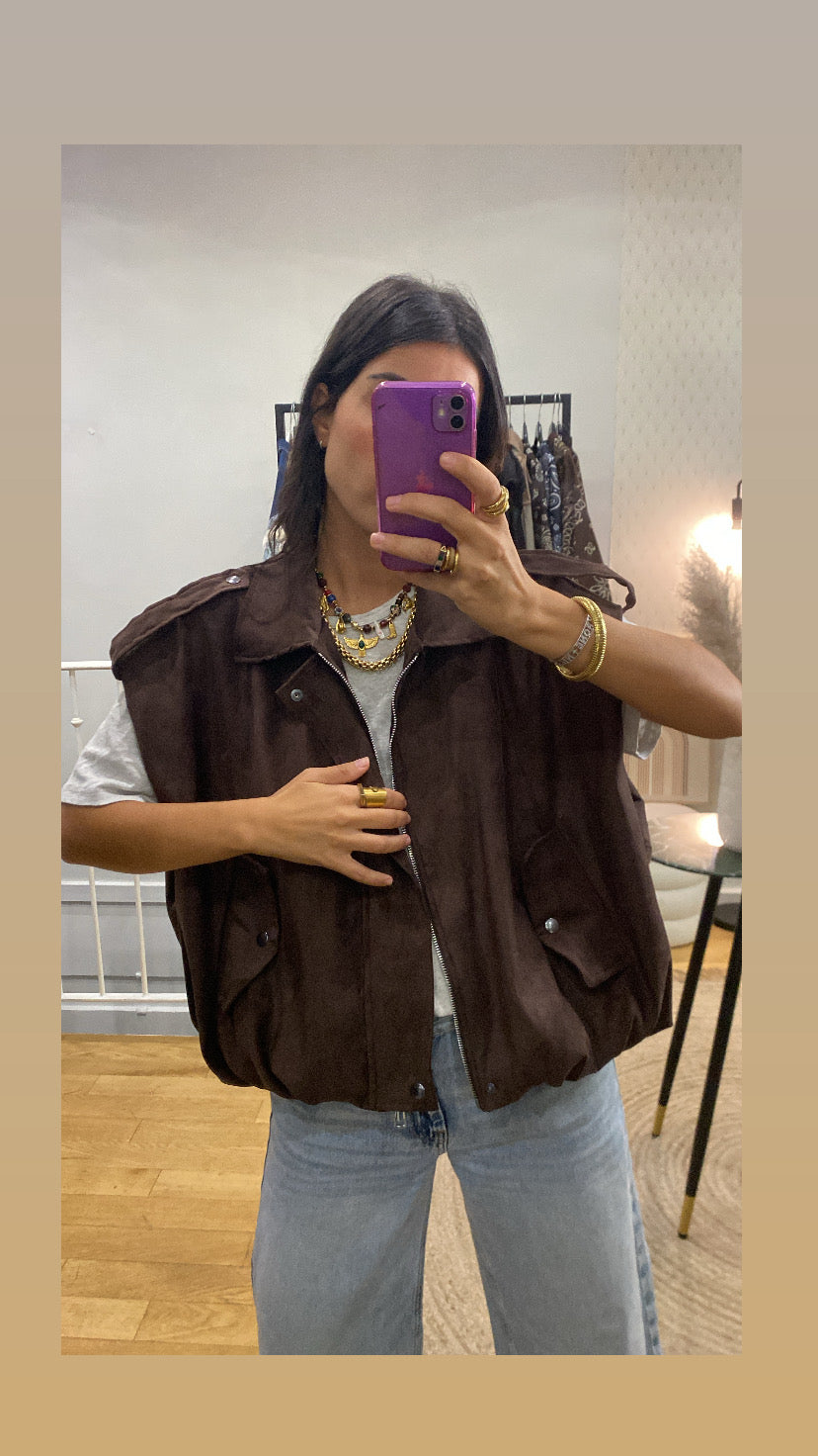 Veste « Louise » marron
