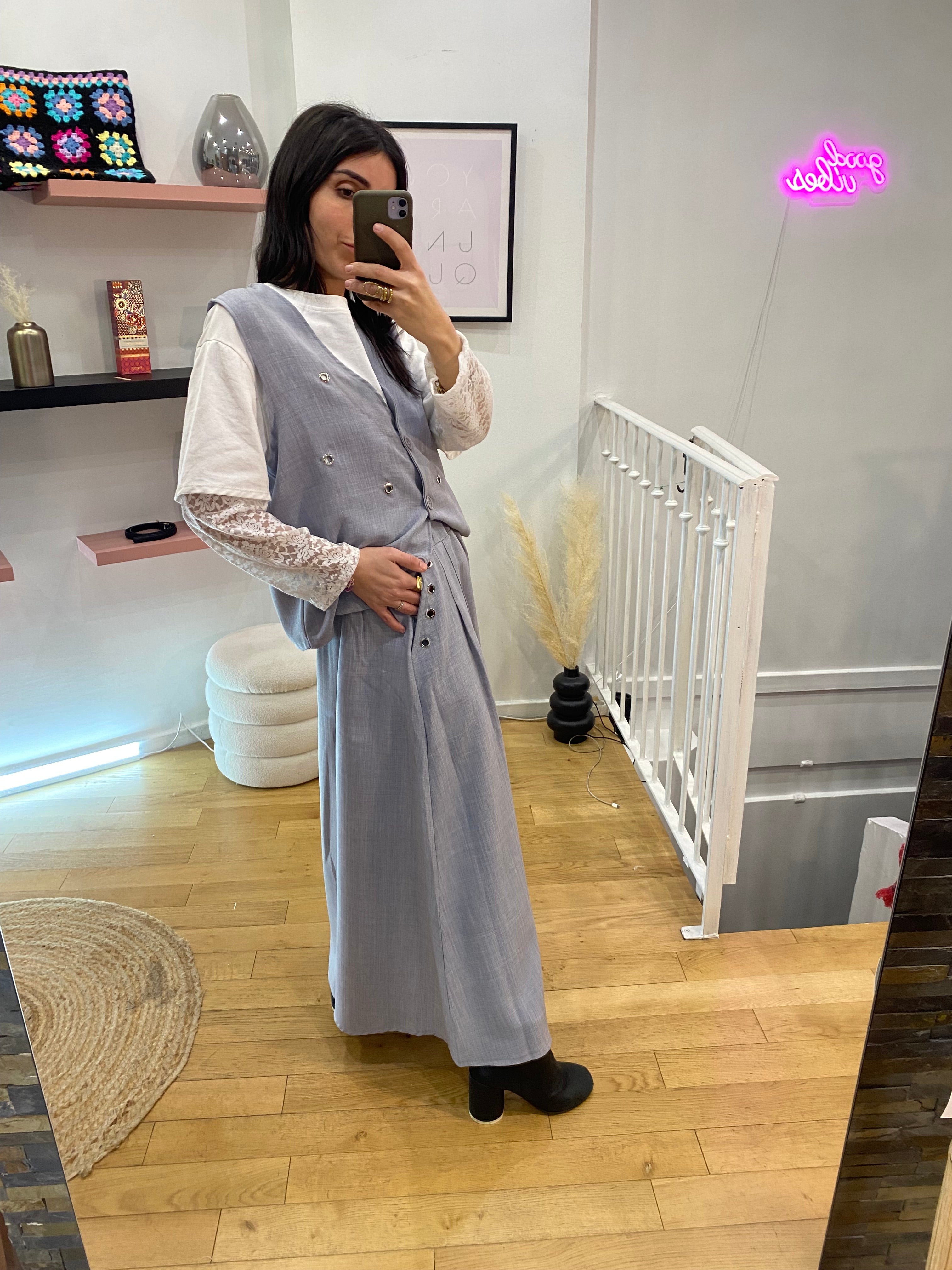 Veste « perla » grise