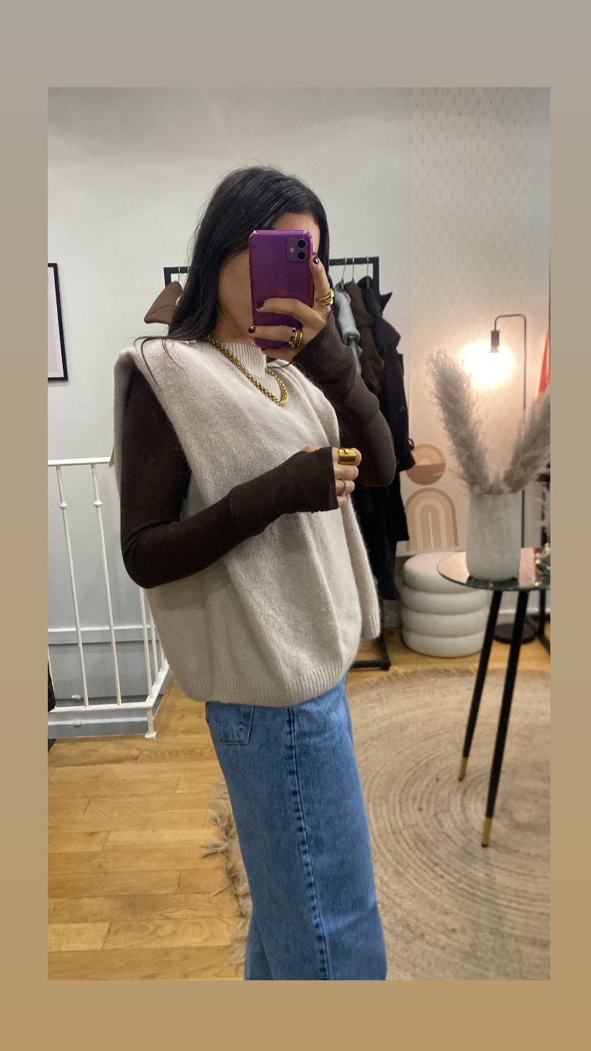 Pull « Kimy » beige
