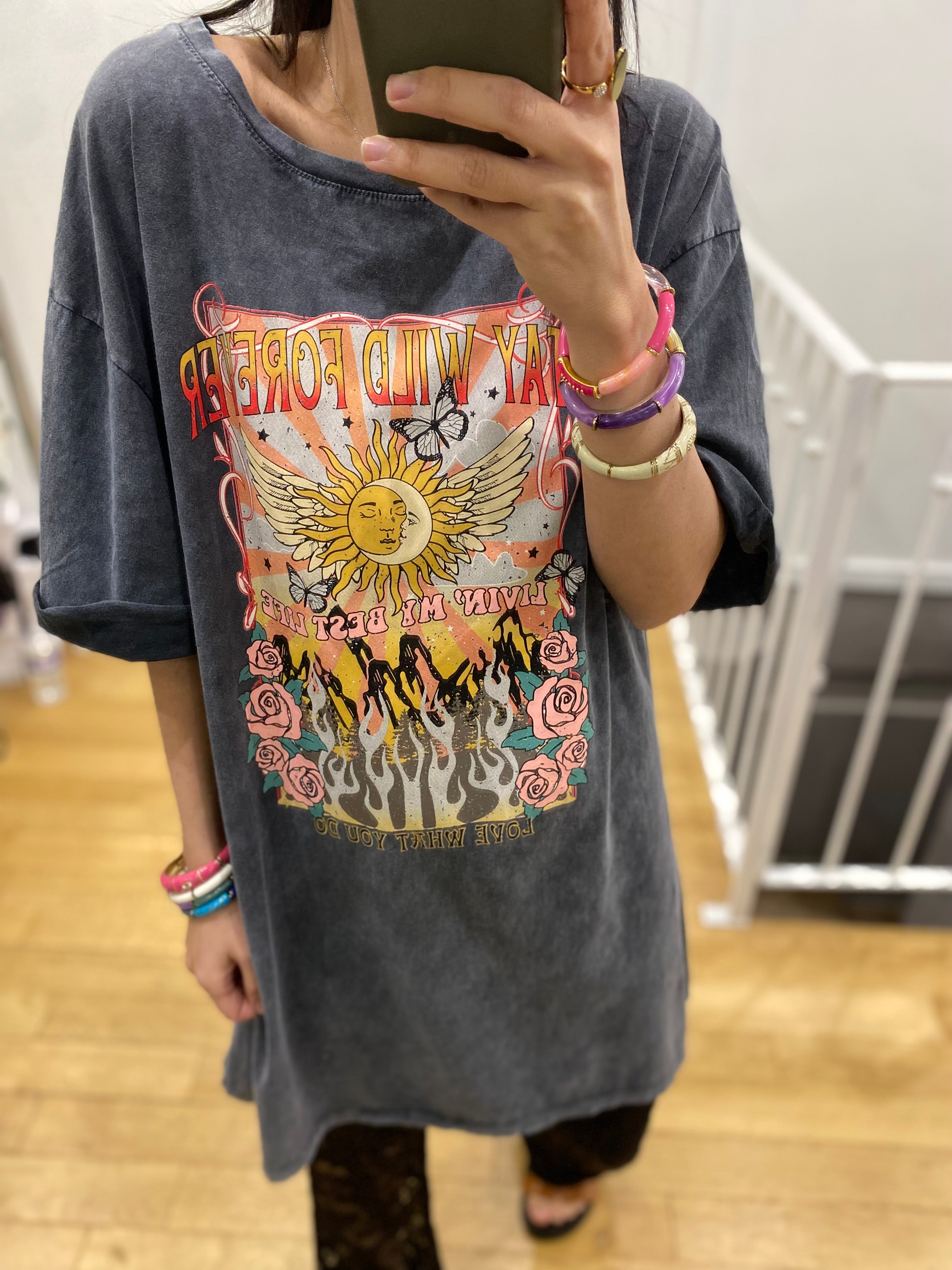 Robe / t-shirt long  « sun »