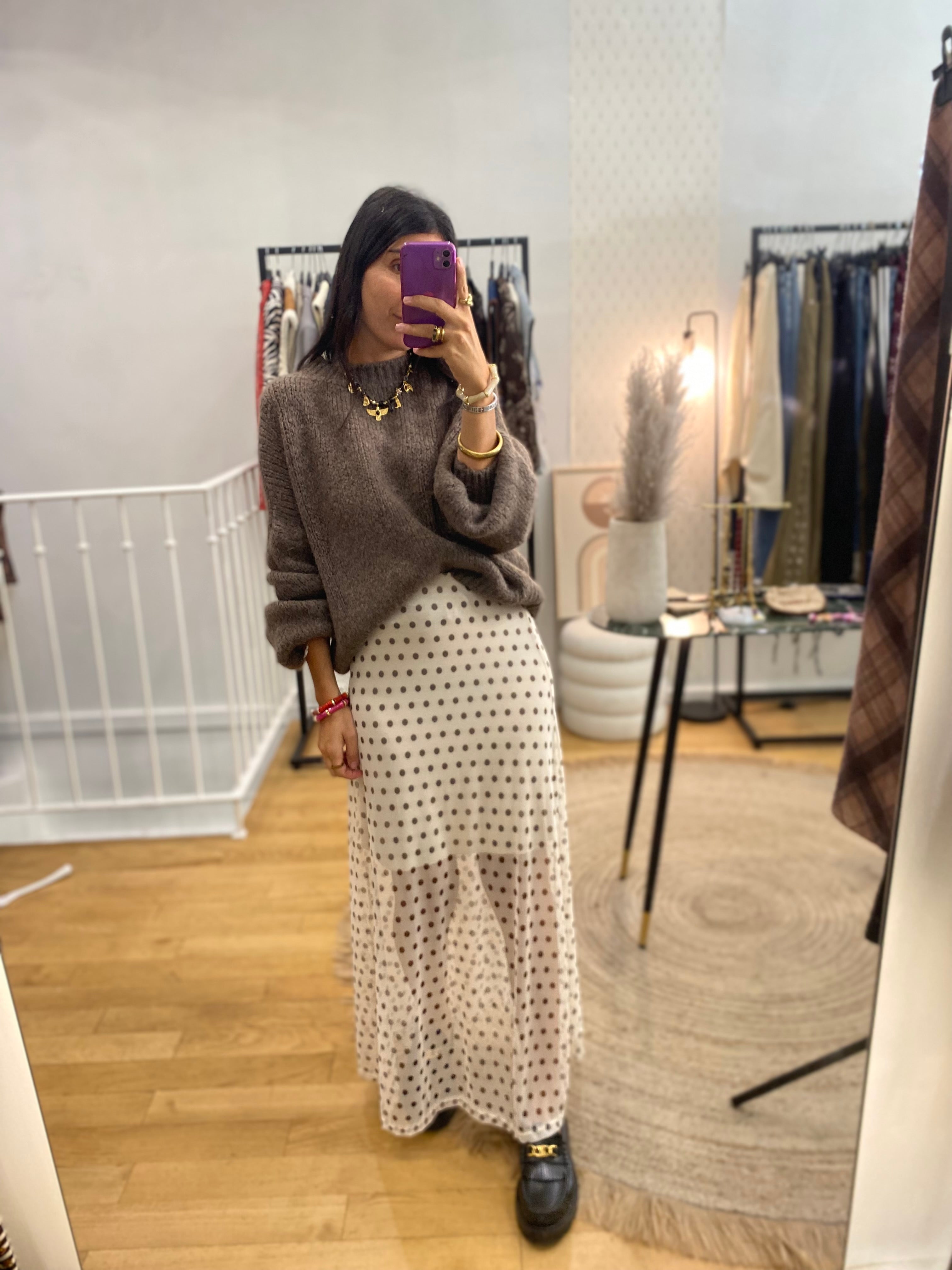 Jupe « charlie » crème