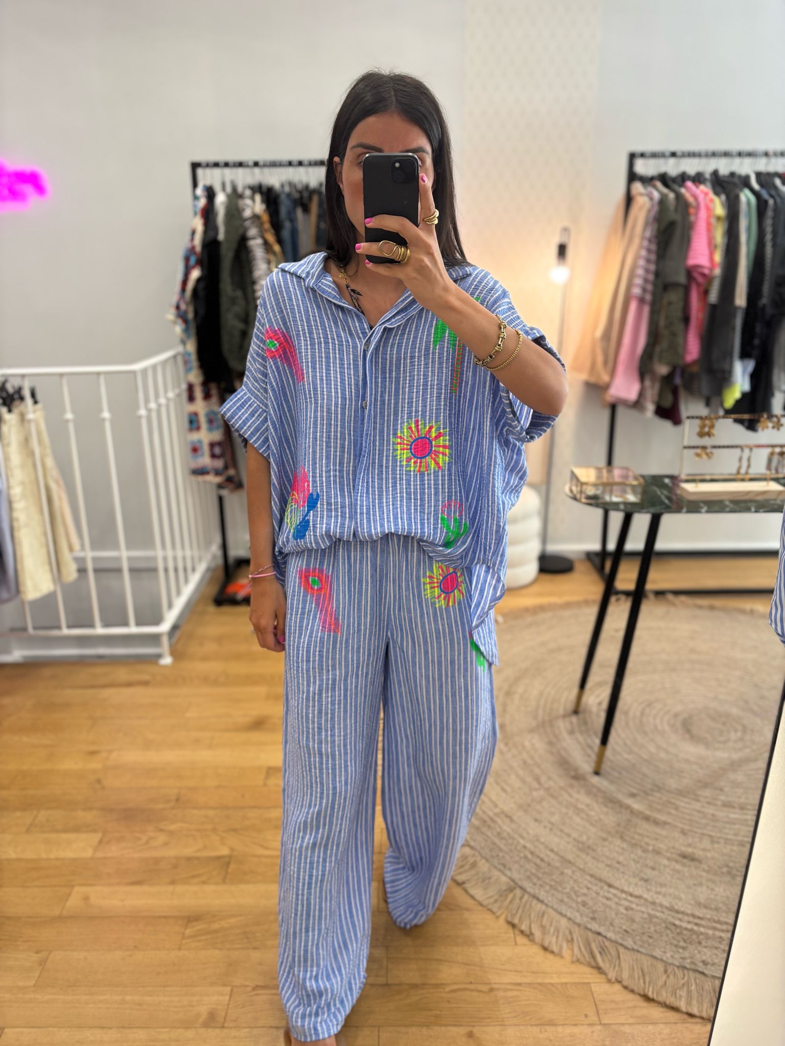 Pantalon « Mila » bleu