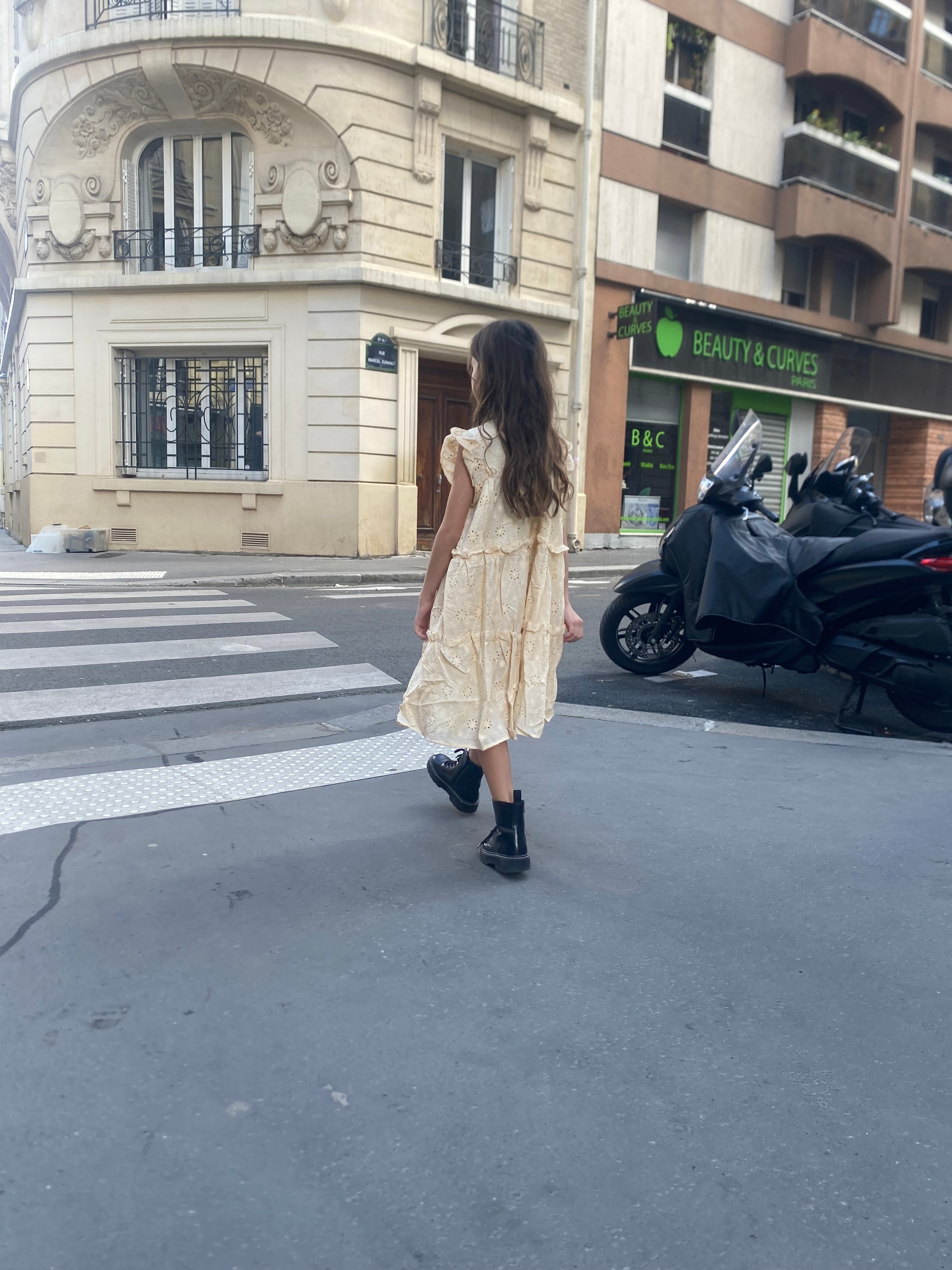 Robe « sarah » dentelle écru