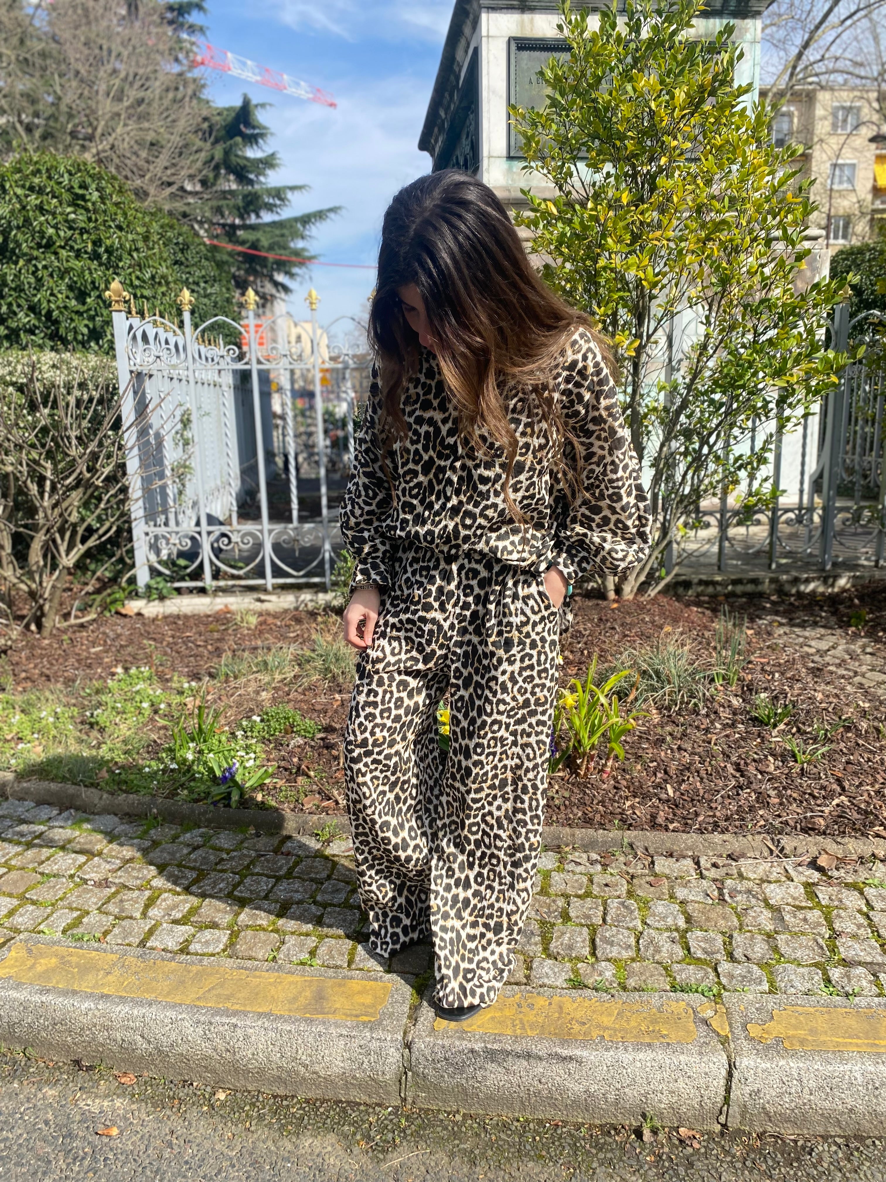 Ensemble pantalon “Nina” léopard