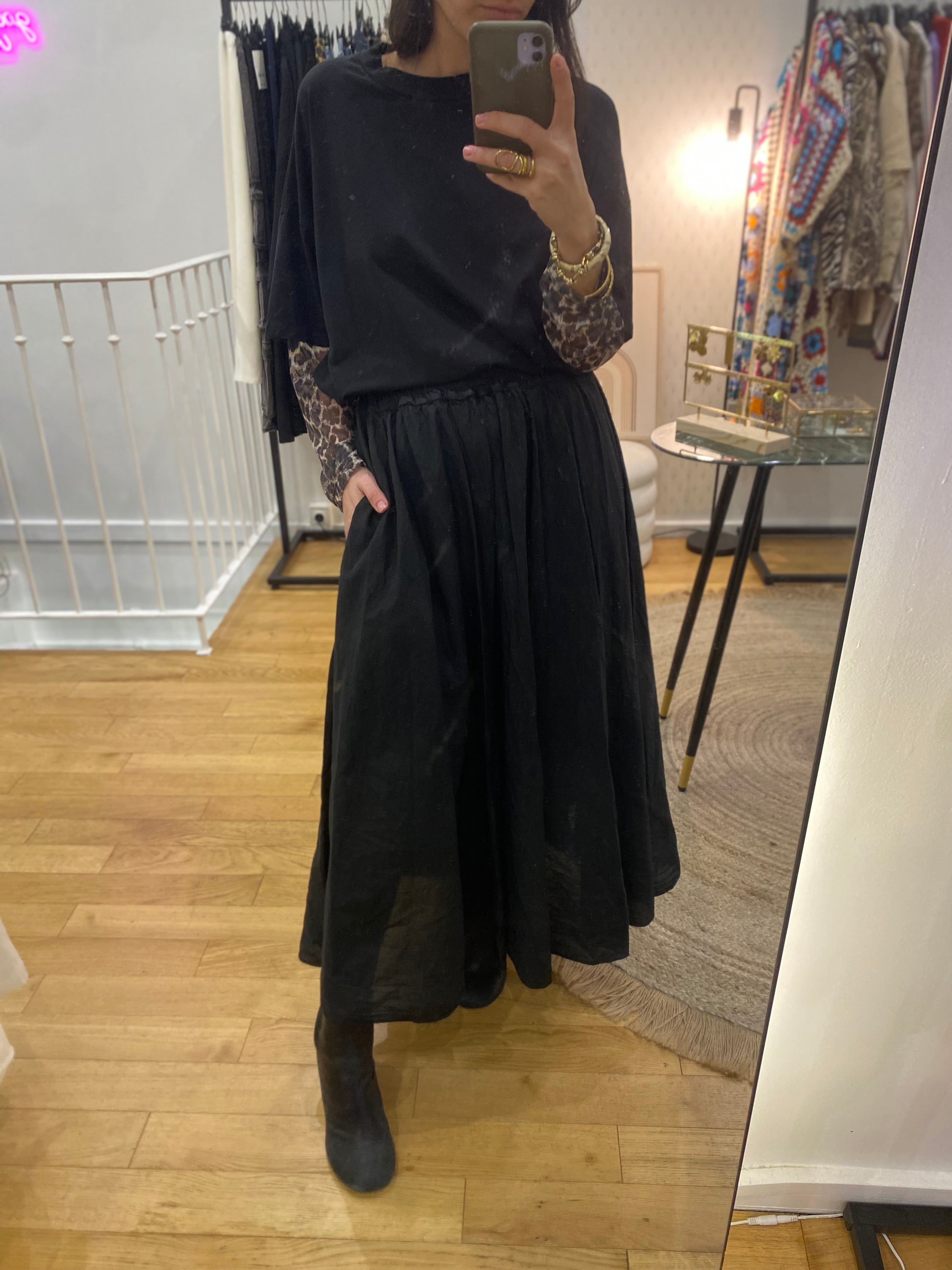 Jupe « Jeanne » noir