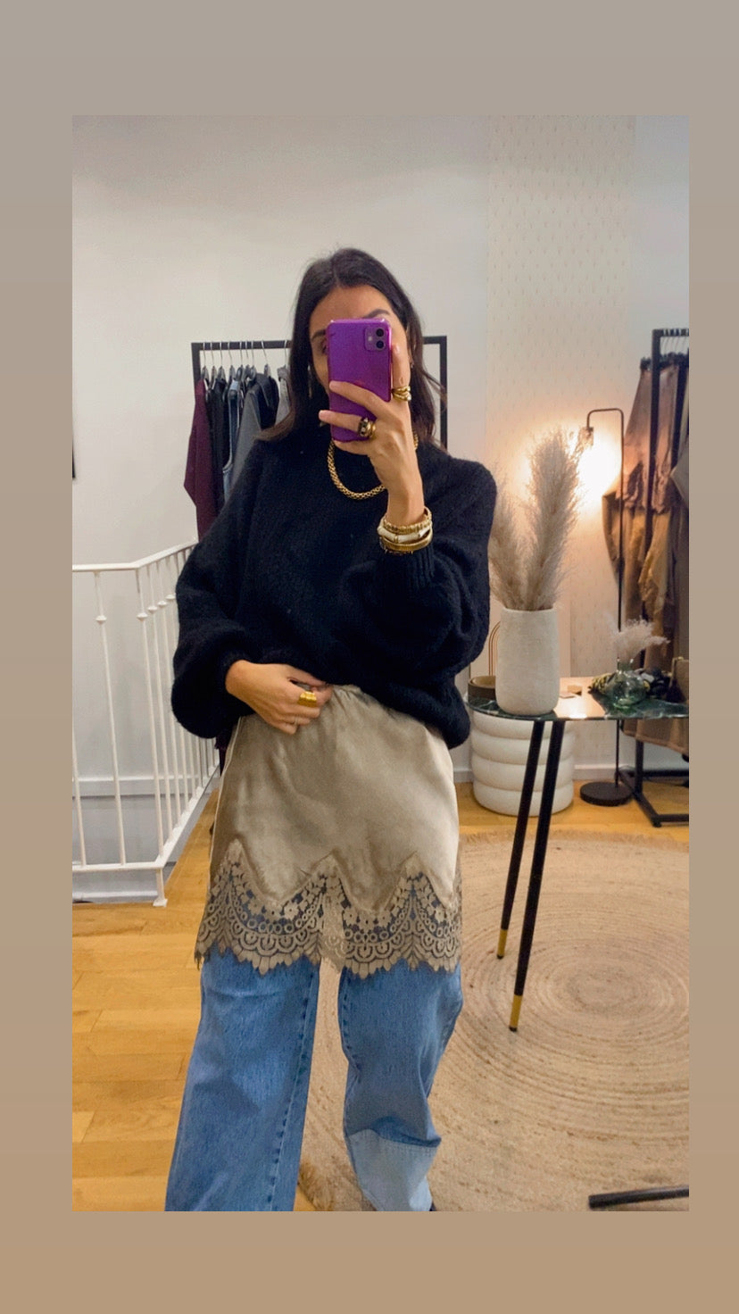 Sur jupe « noa » camel