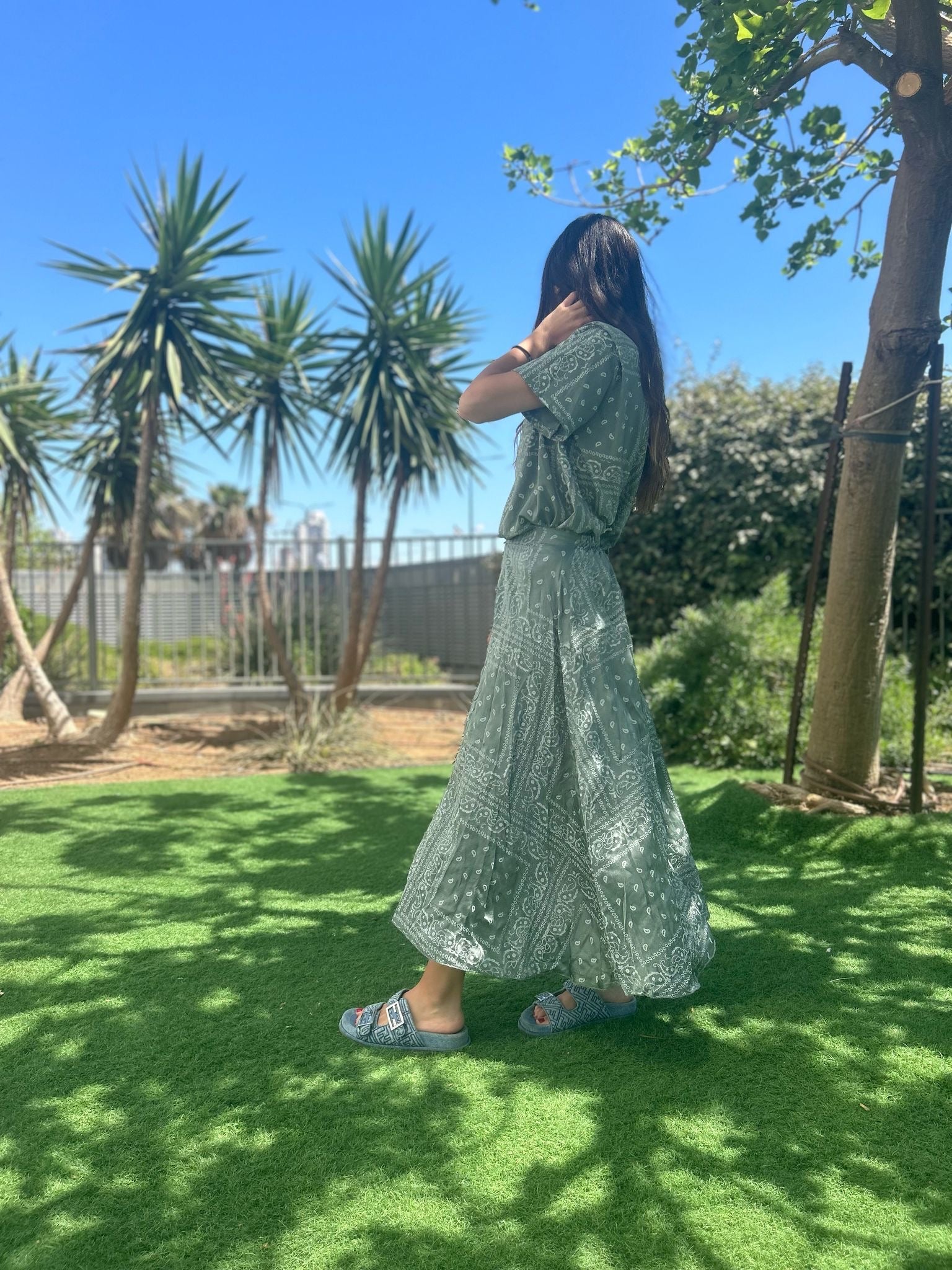 Jupe « Lucie » kaki