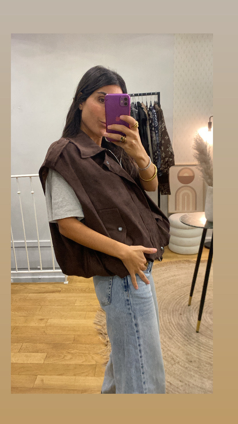 Veste « Louise » marron