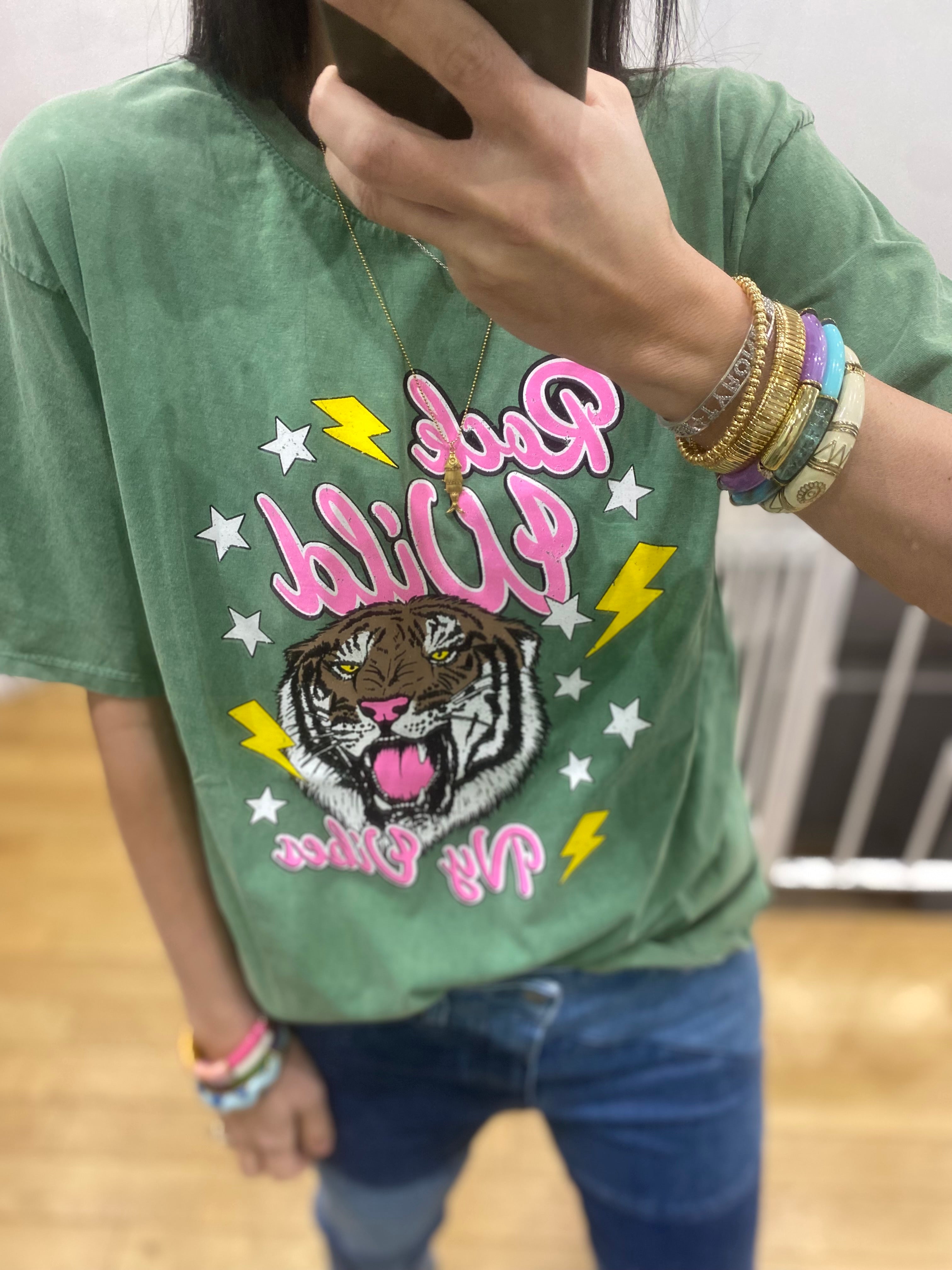 T-shirt « wild » vert