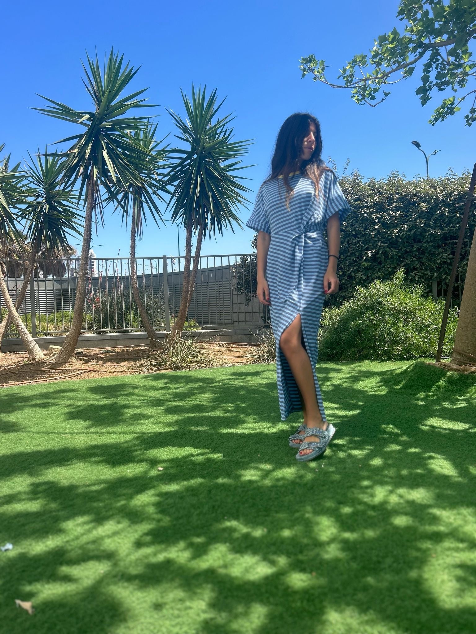 Robe « Diana » rayé bleu