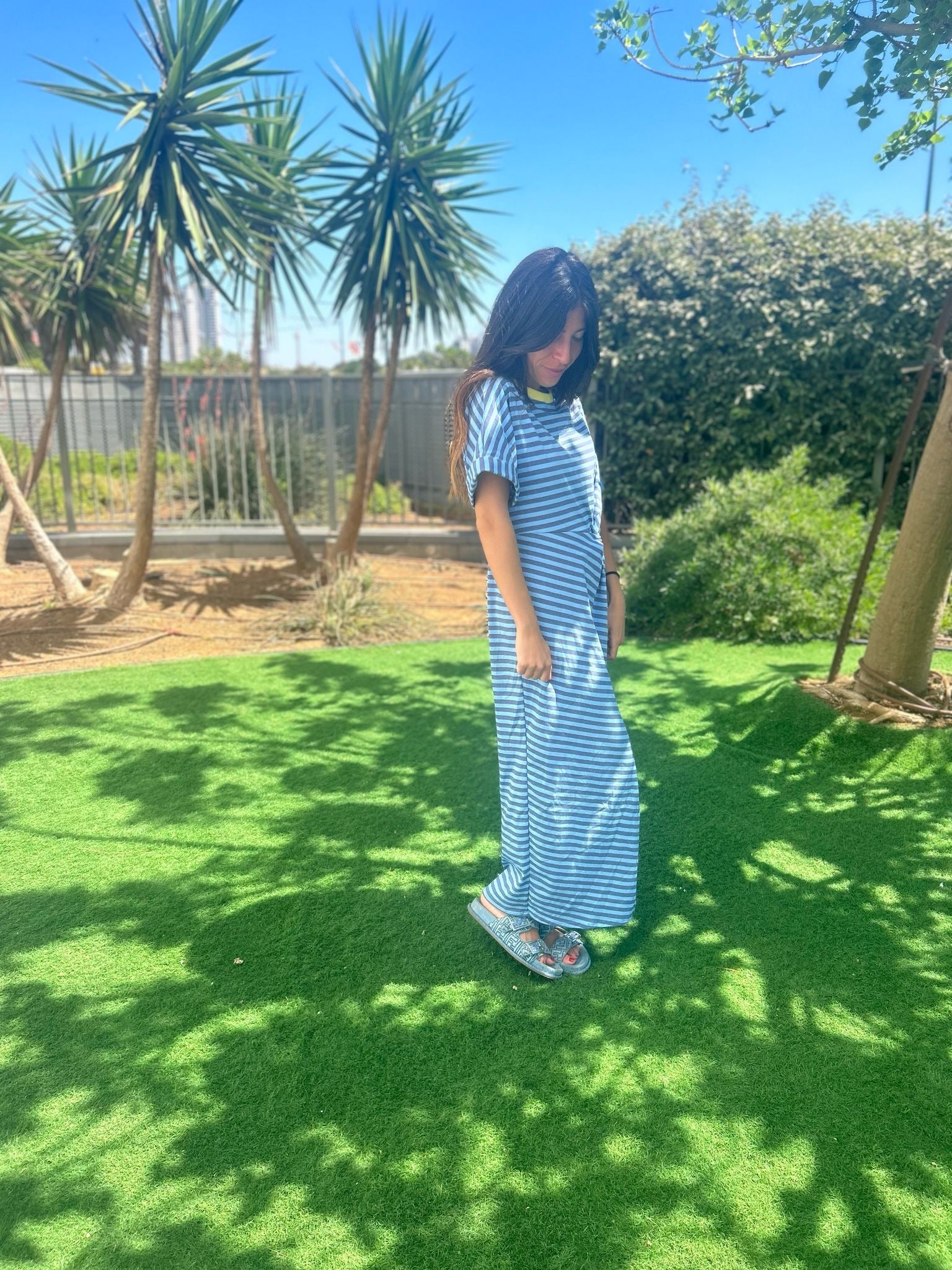 Robe « Diana » rayé bleu
