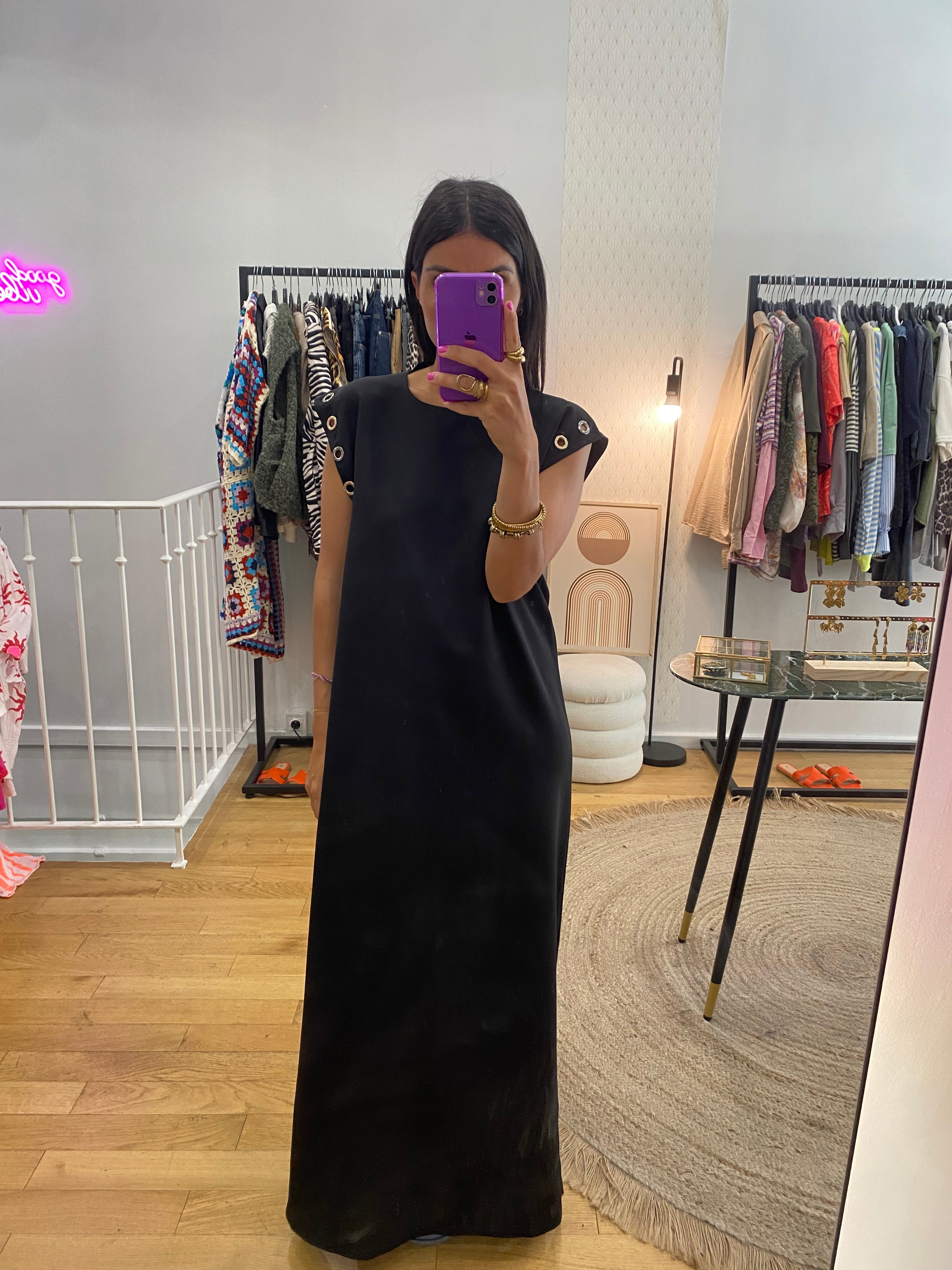 Robe « Tal » œillet noir