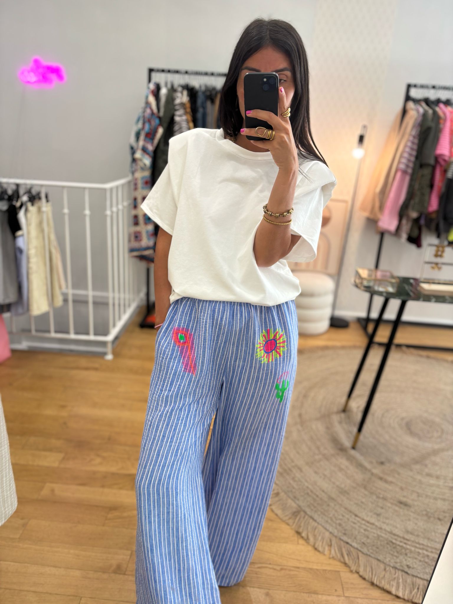 Pantalon « Mila » bleu