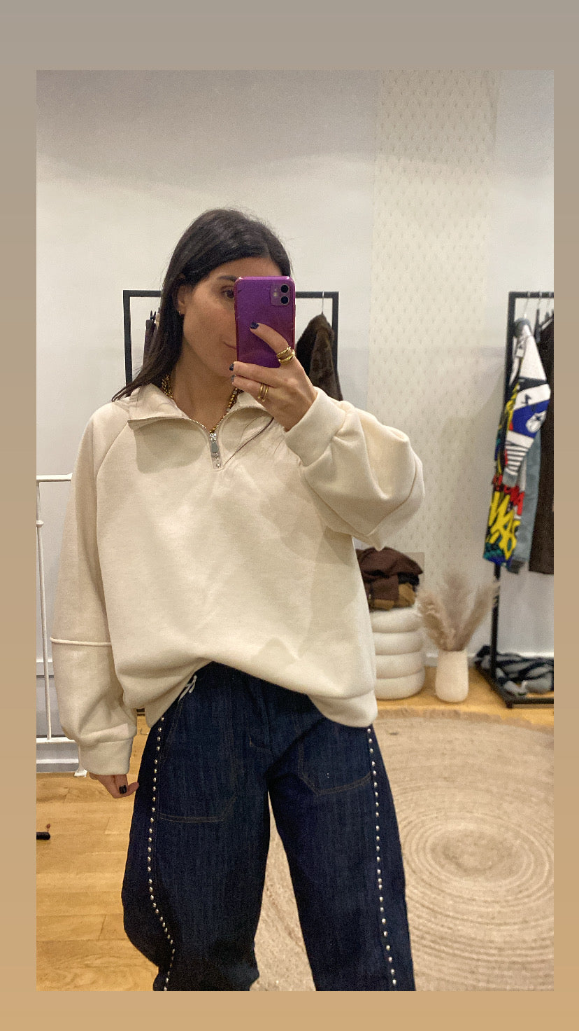 Pull « camionneur » écru