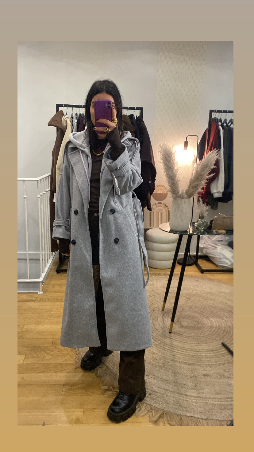 Manteau « Caro » gris