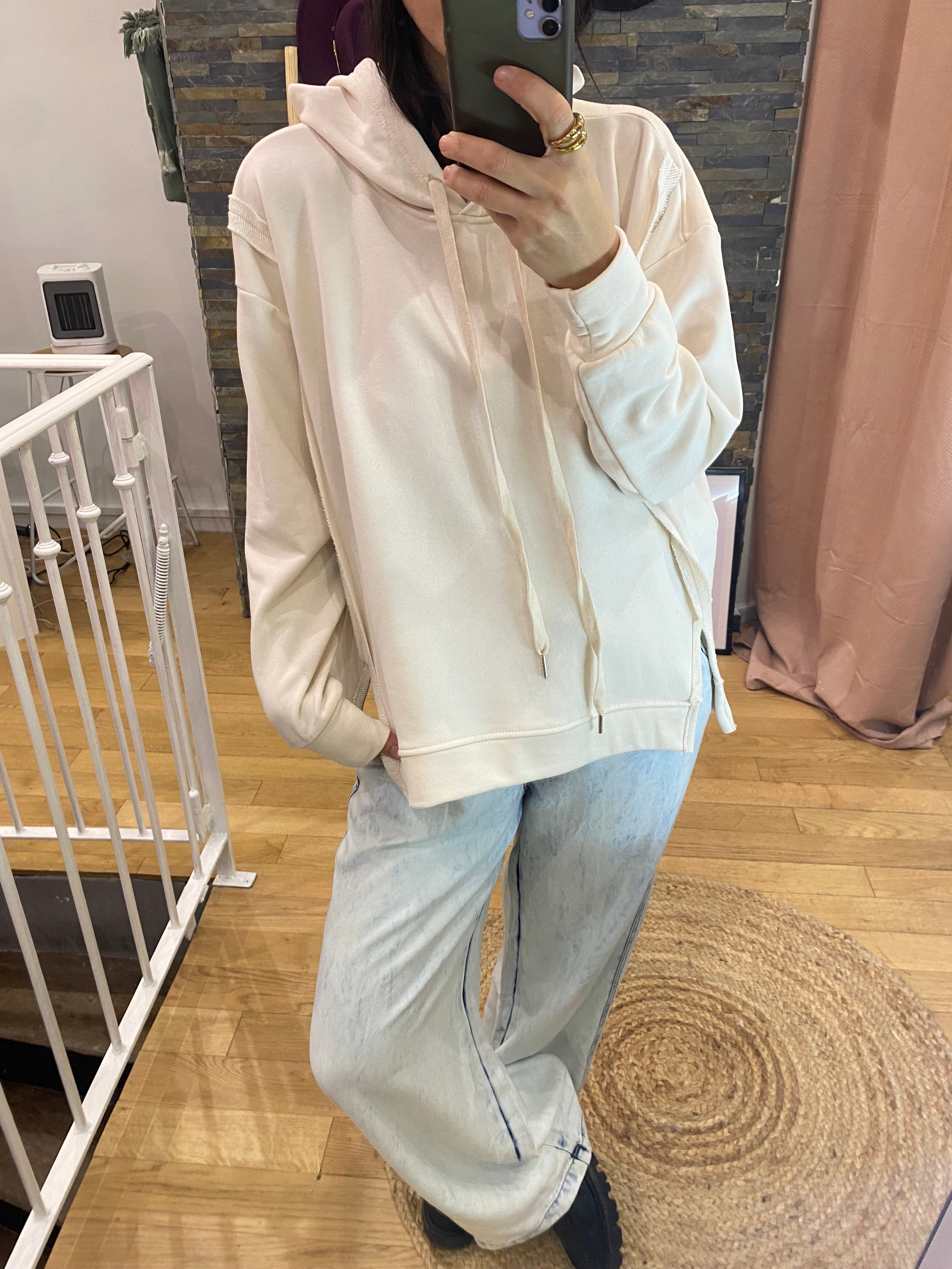 Sweat « Ilona » écru