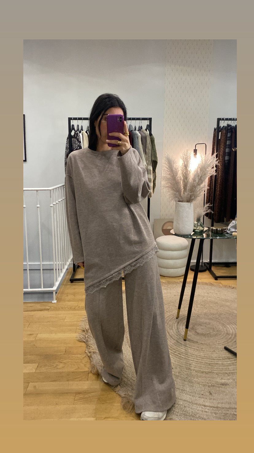 Ensemble « Lili » taupe