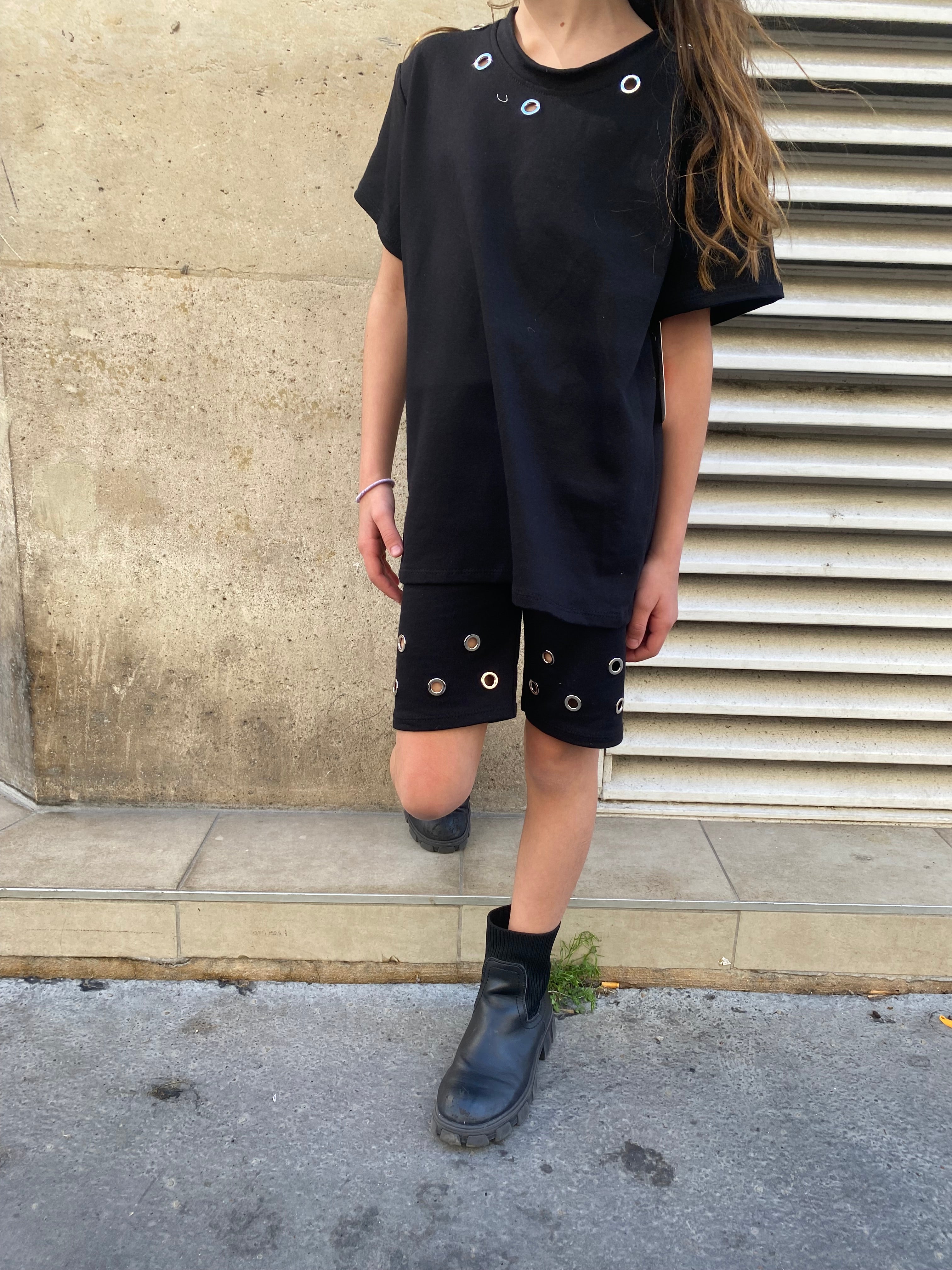 Ensemble cycliste « aby »  œillet noir
