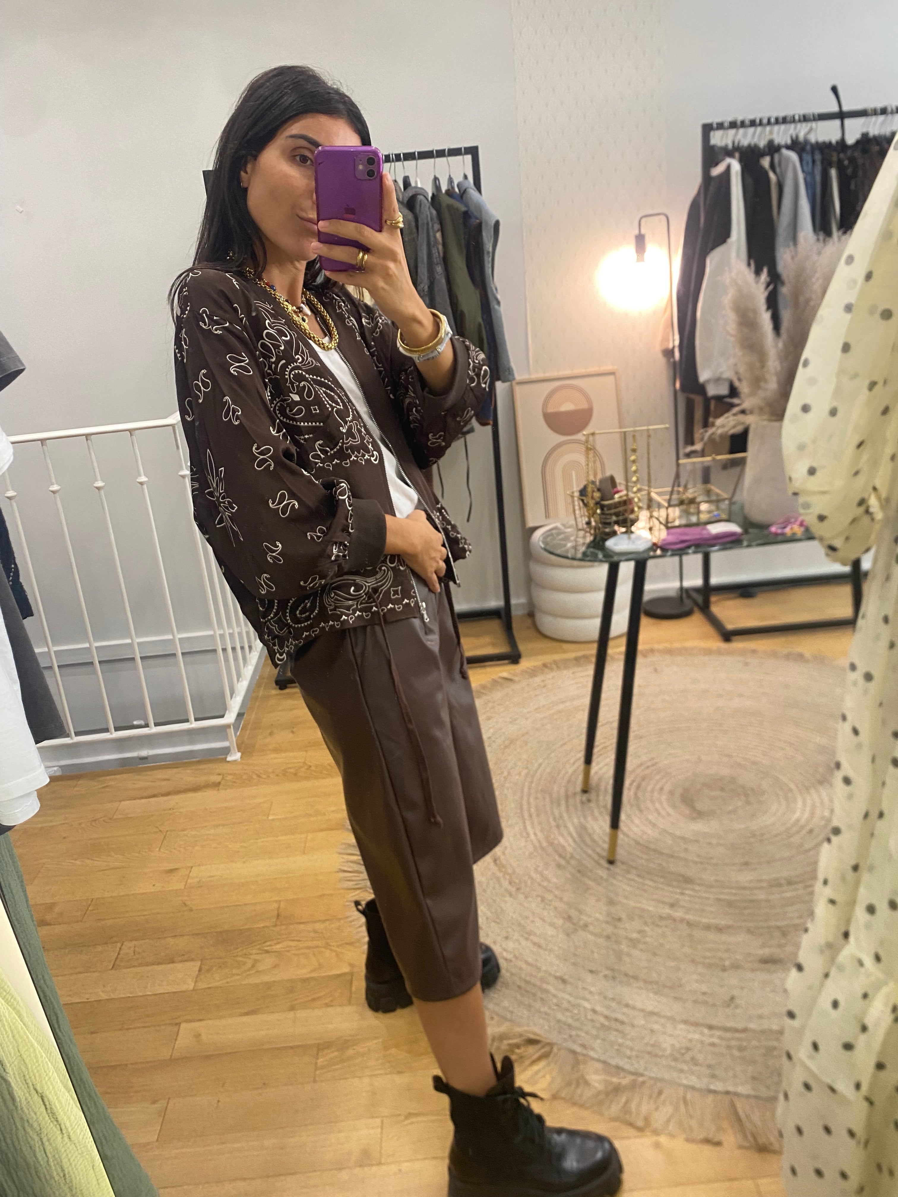 Bermuda « Abi » marron