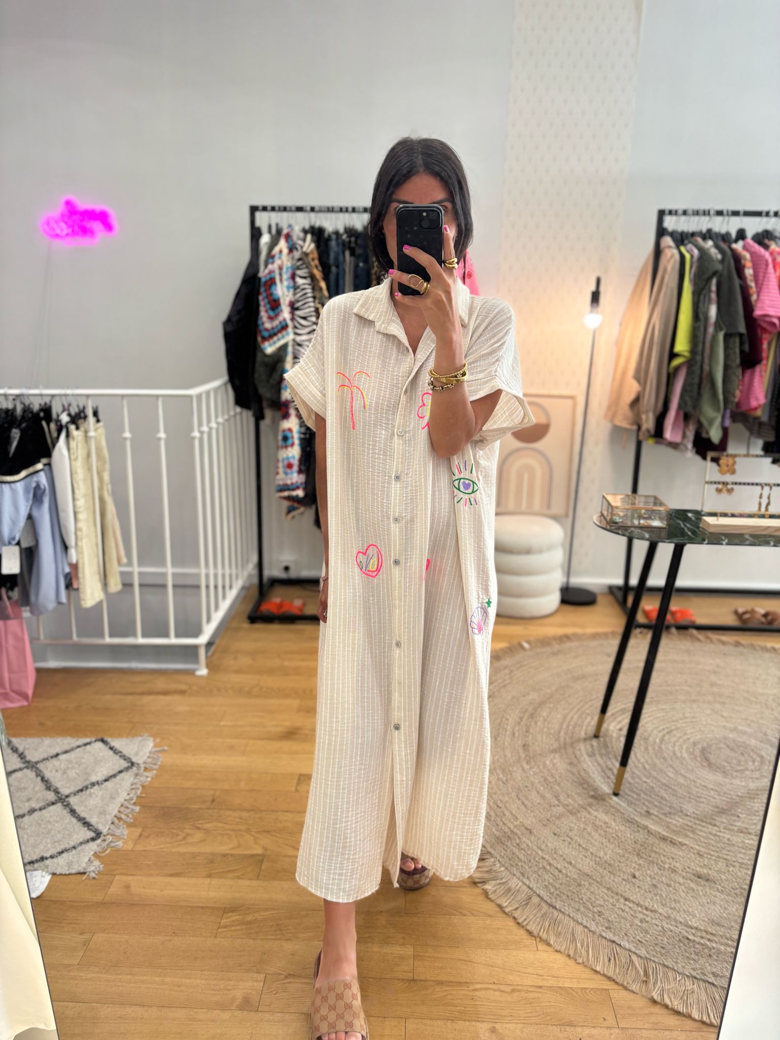 Robe « Lennie » beige