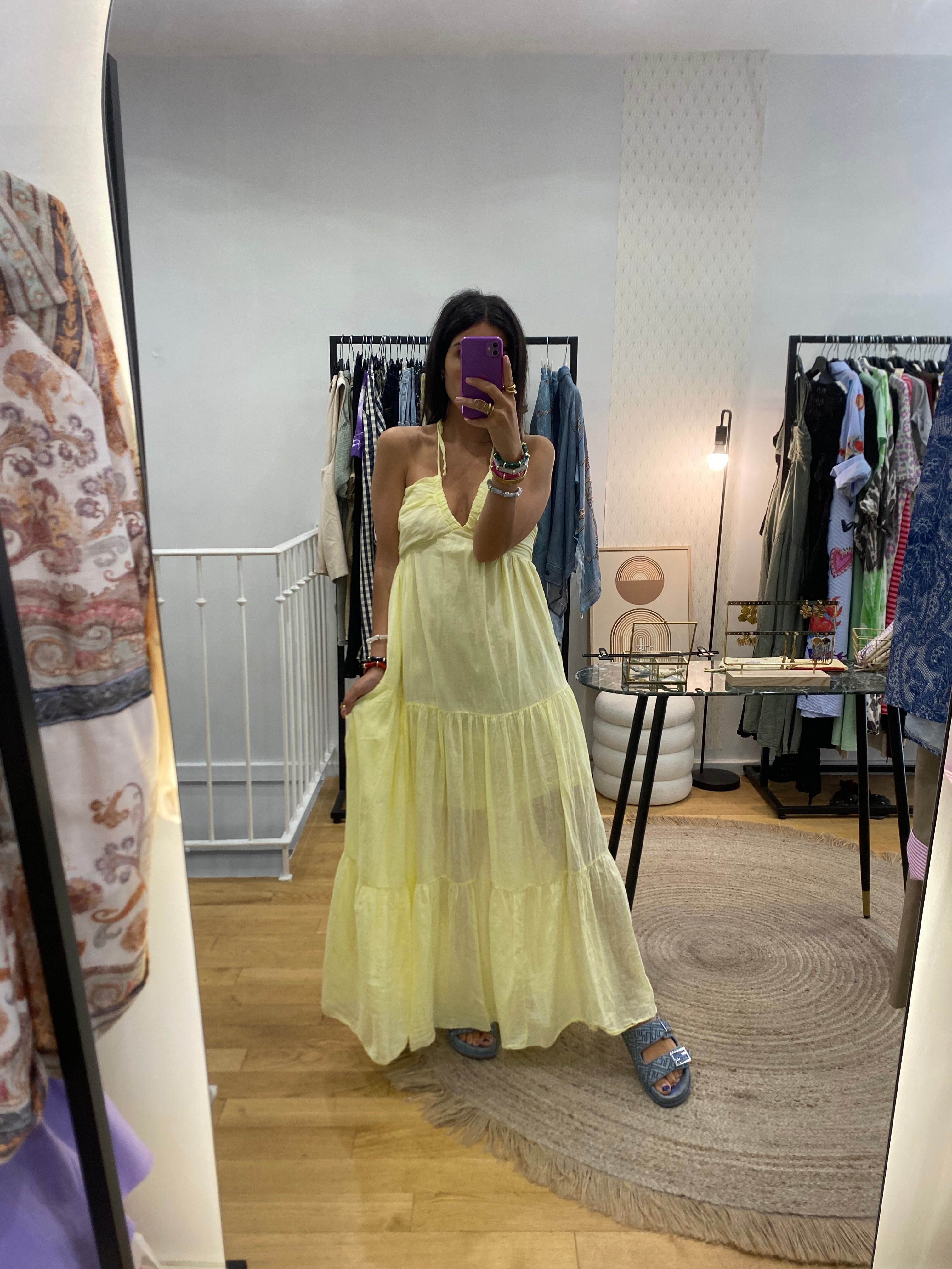 Robe « Ève » jaune