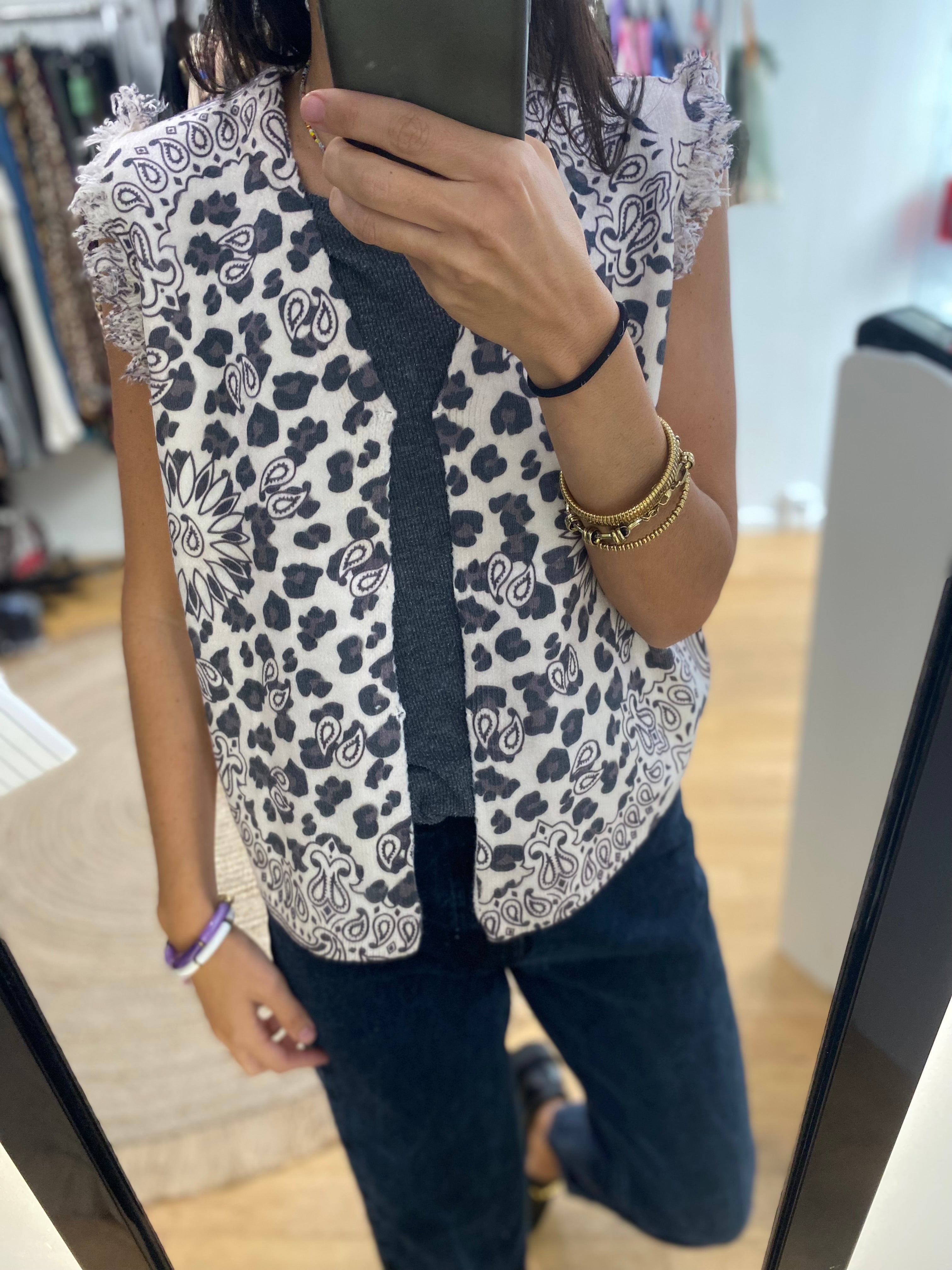 Gilet « joe » bandana ecrue