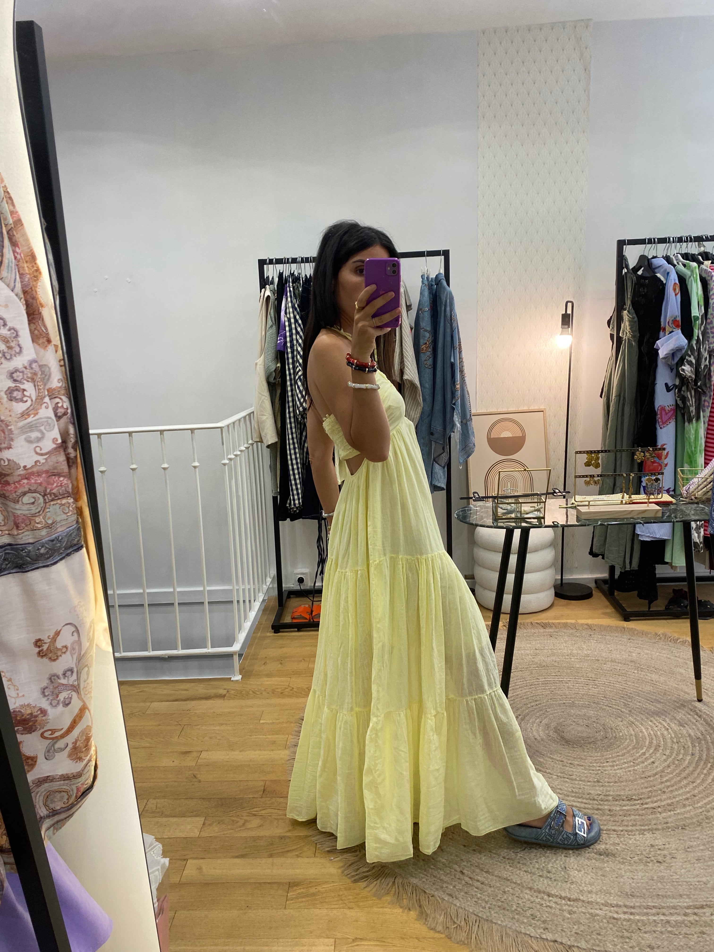 Robe « Ève » jaune