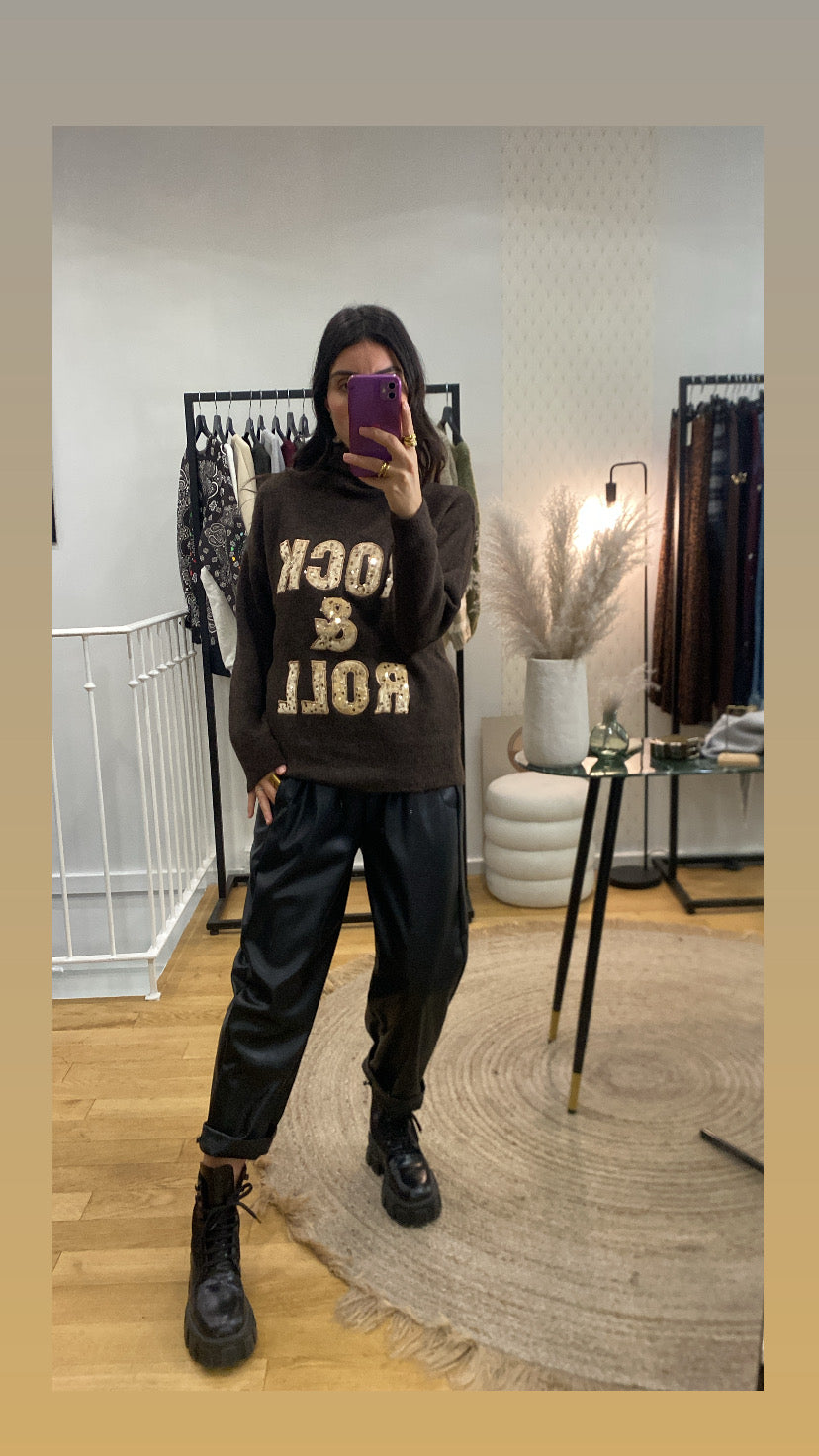 Pull rock and roll marron