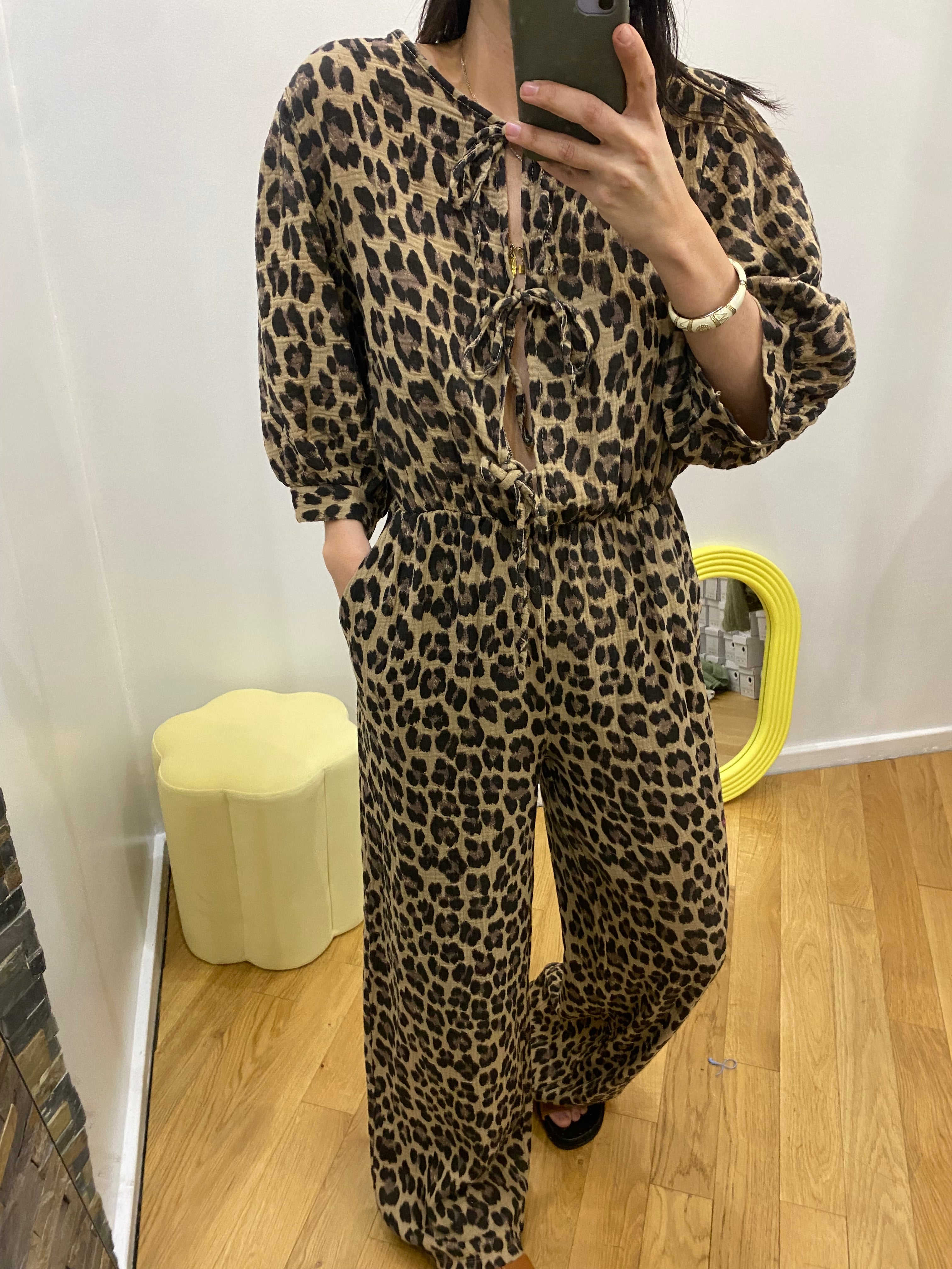 Combinaison pantalon « Leslie » léopard