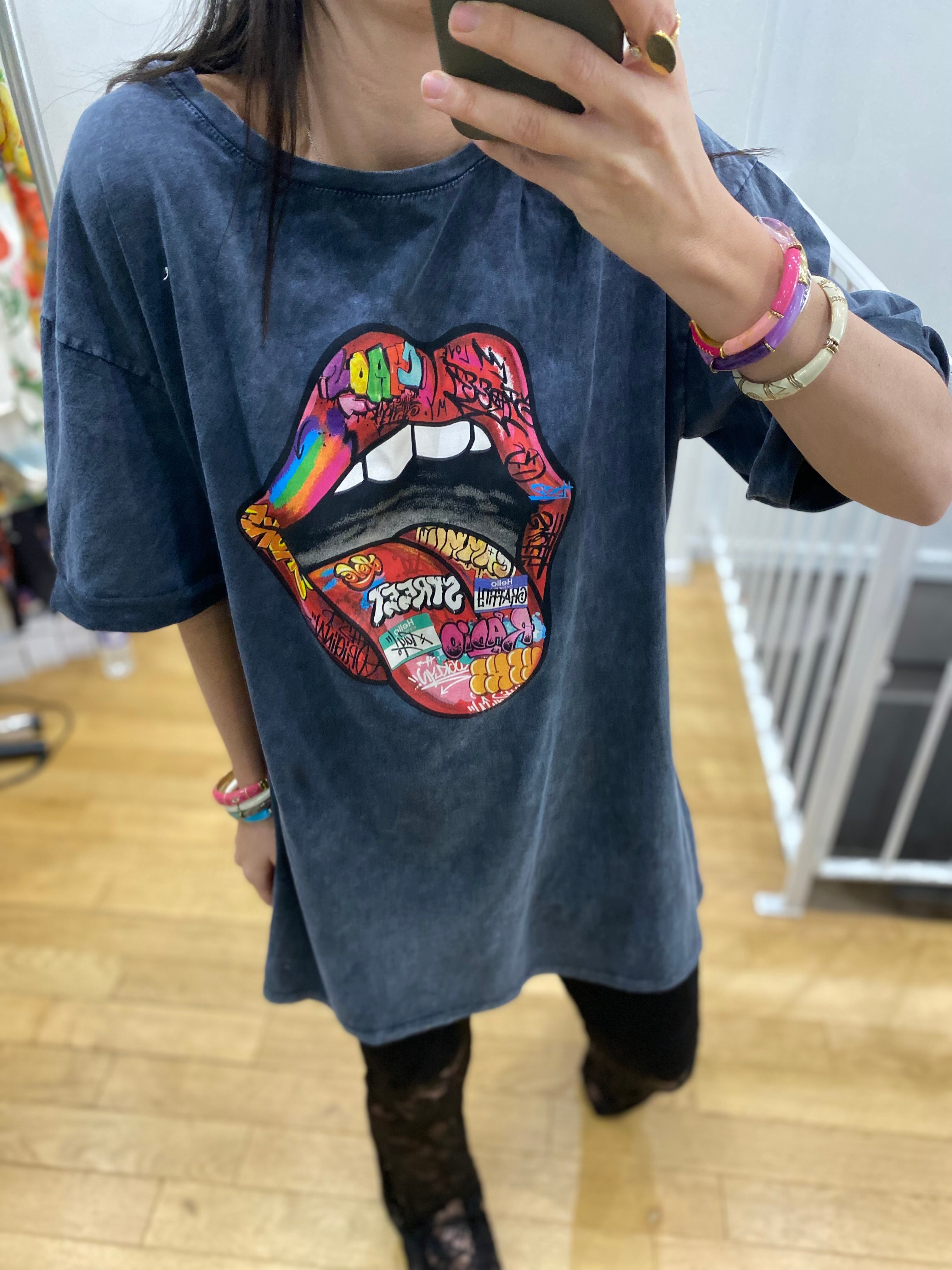 Robe / T-shirt long «mouth »