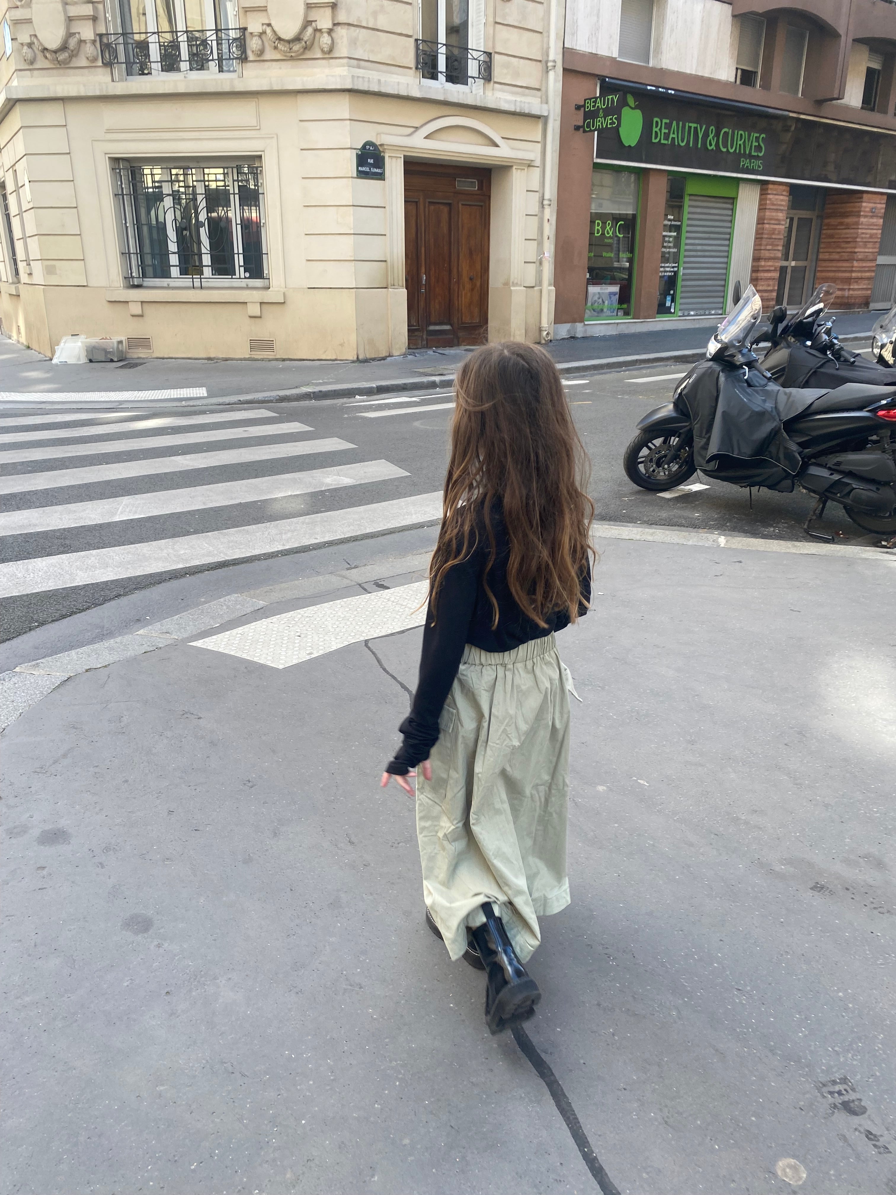 Jupe poche« Bella » kaki
