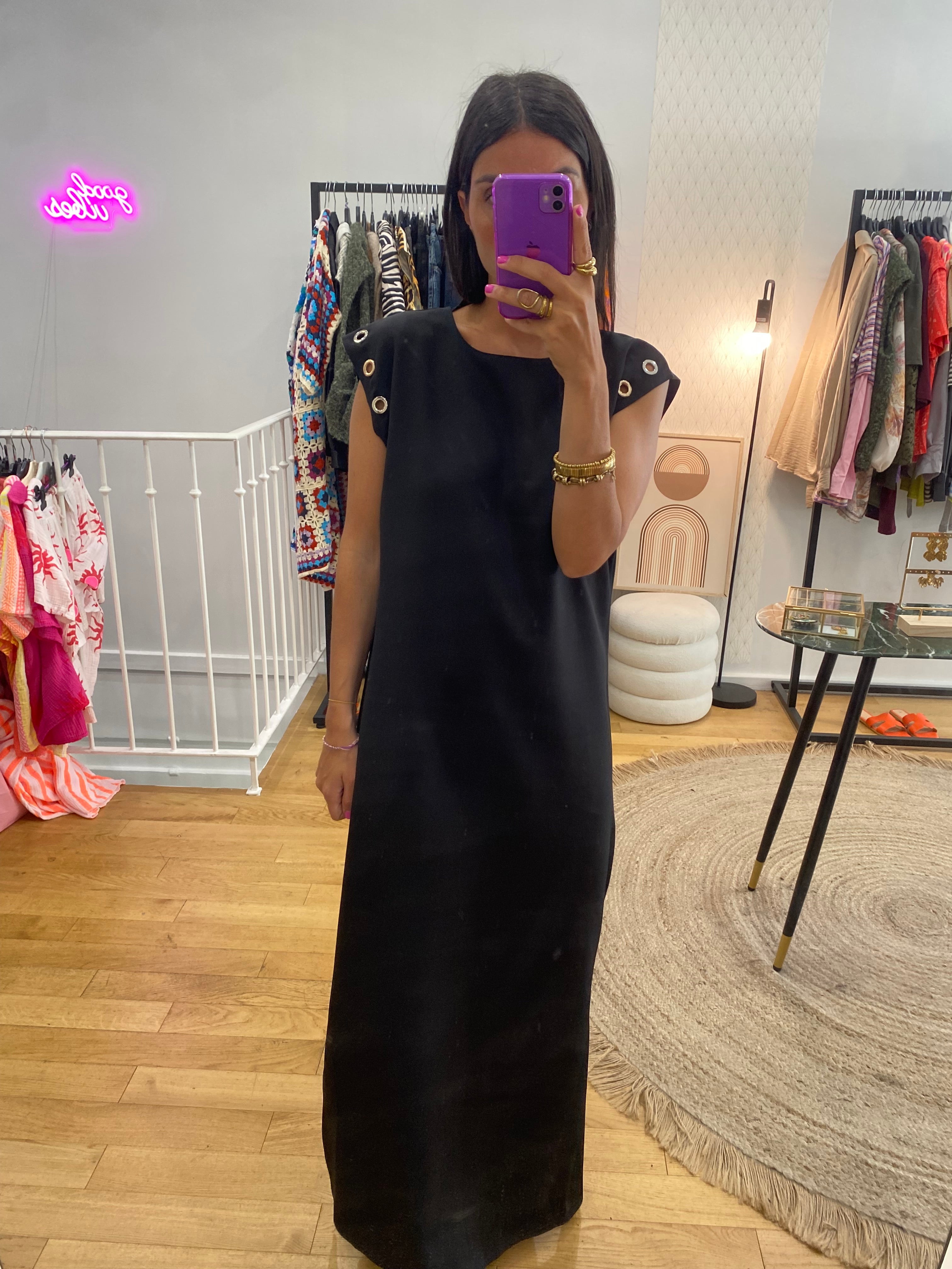 Robe « Tal » œillet noir