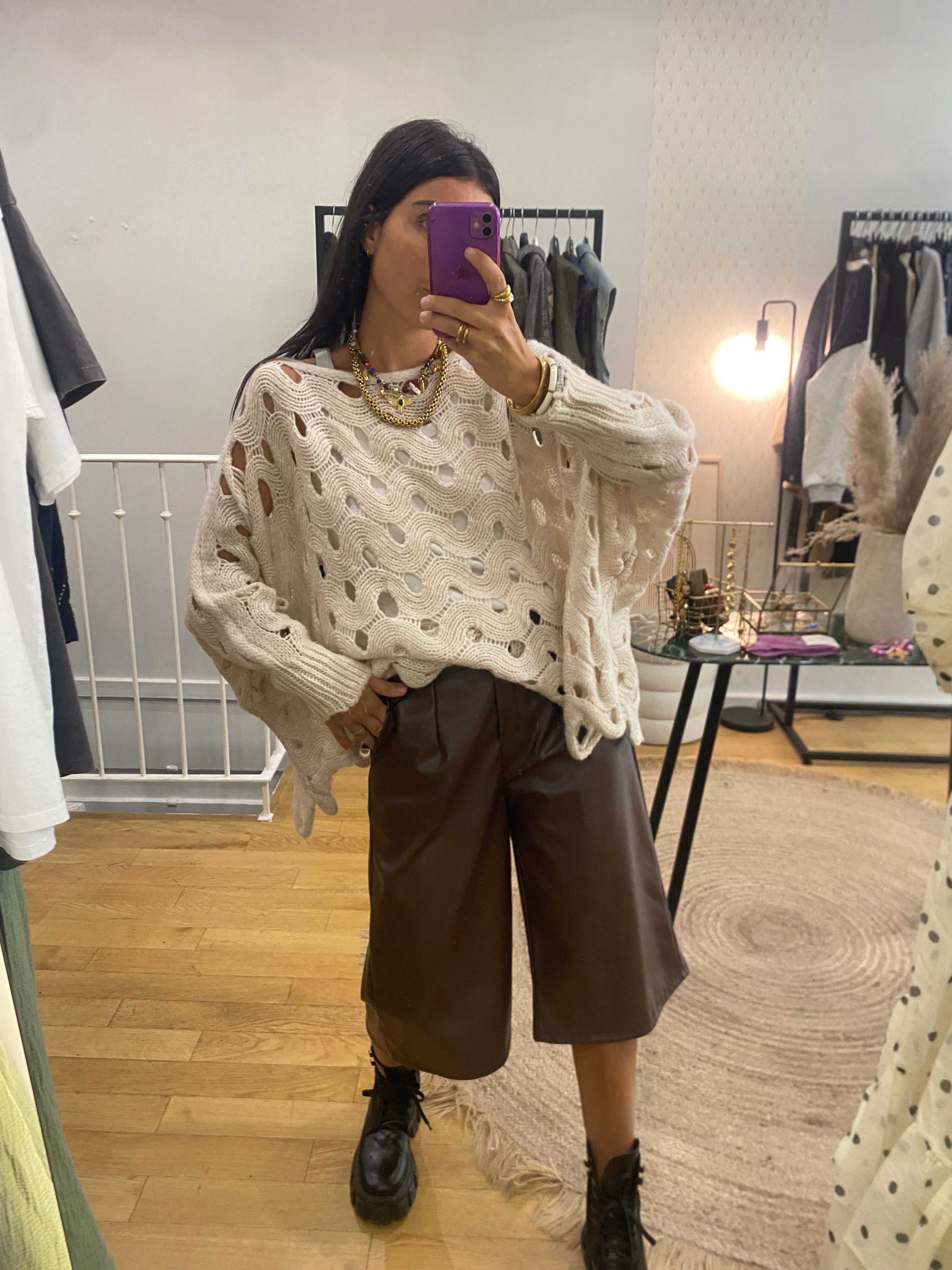 Bermuda « Abi » marron