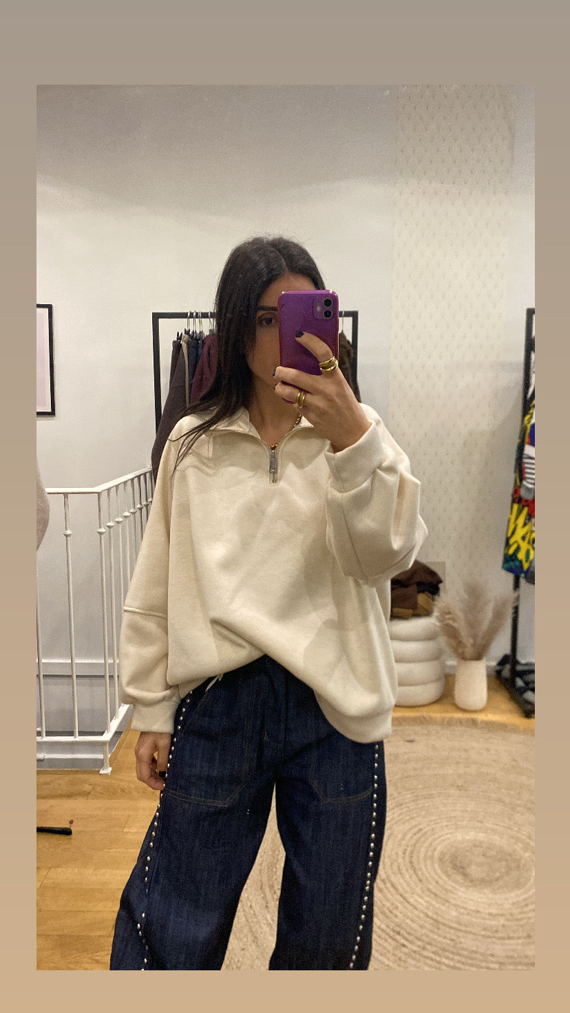 Pull « camionneur » écru