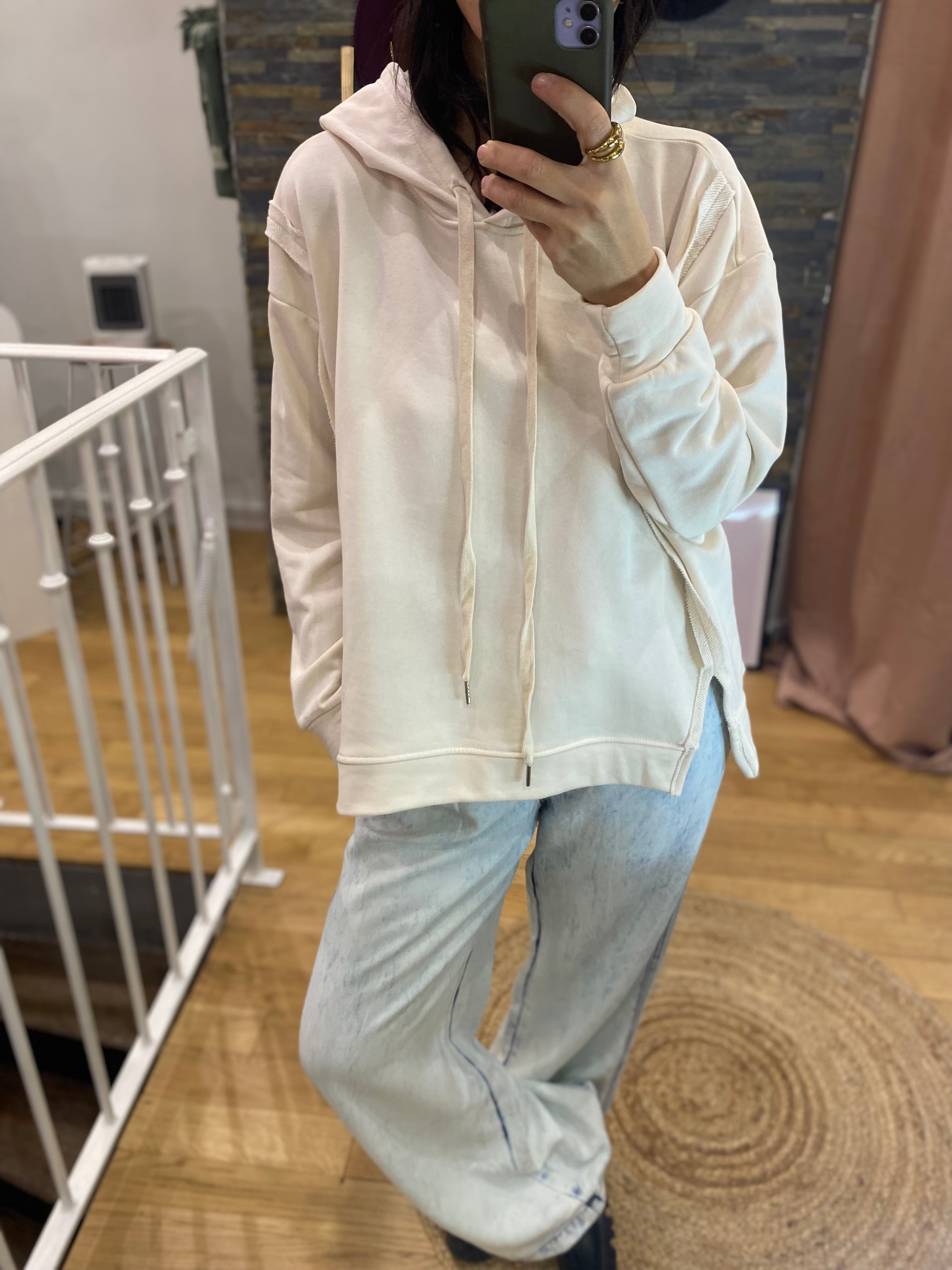 Sweat « Ilona » écru