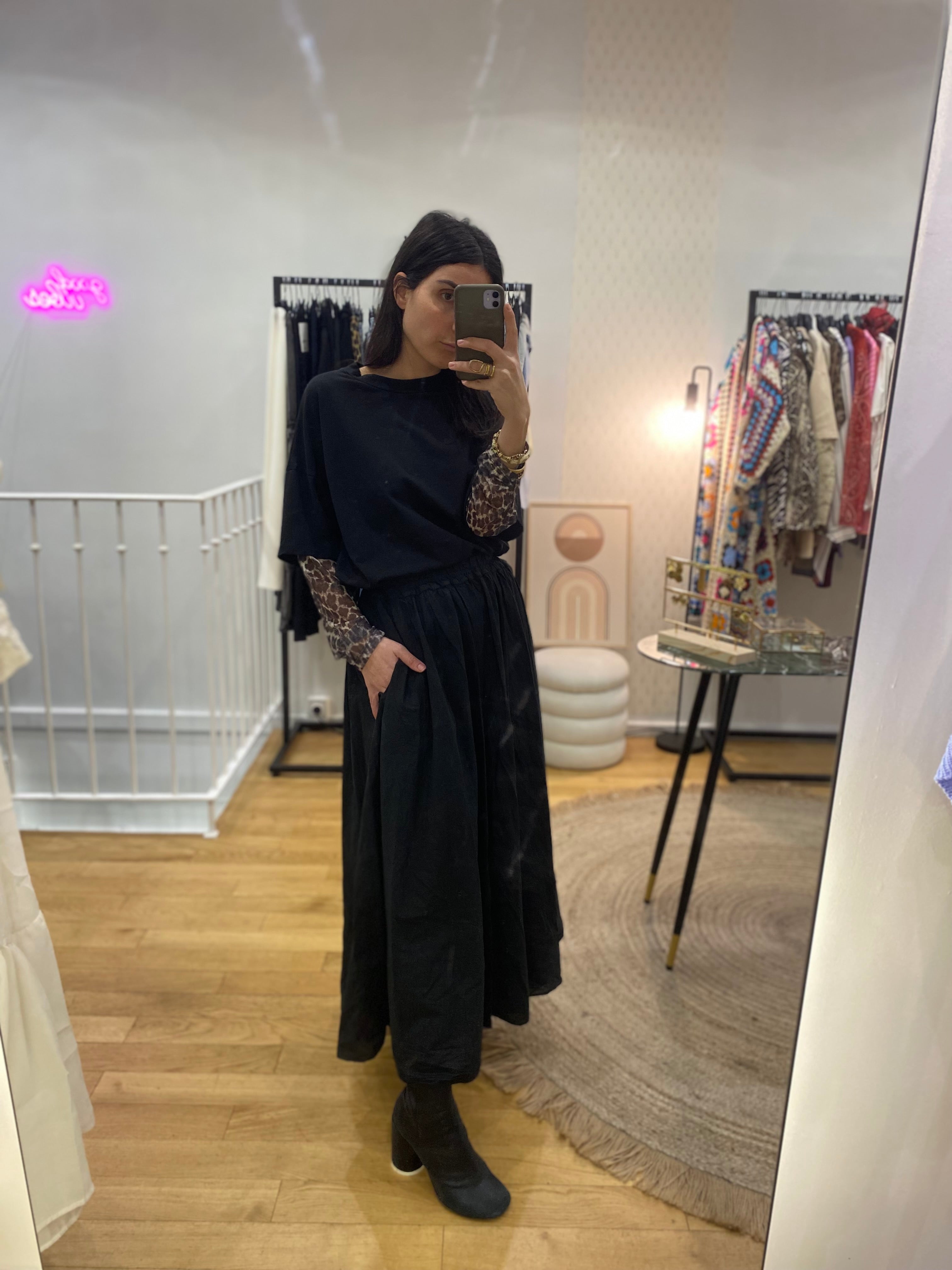 Jupe « Jeanne » noir