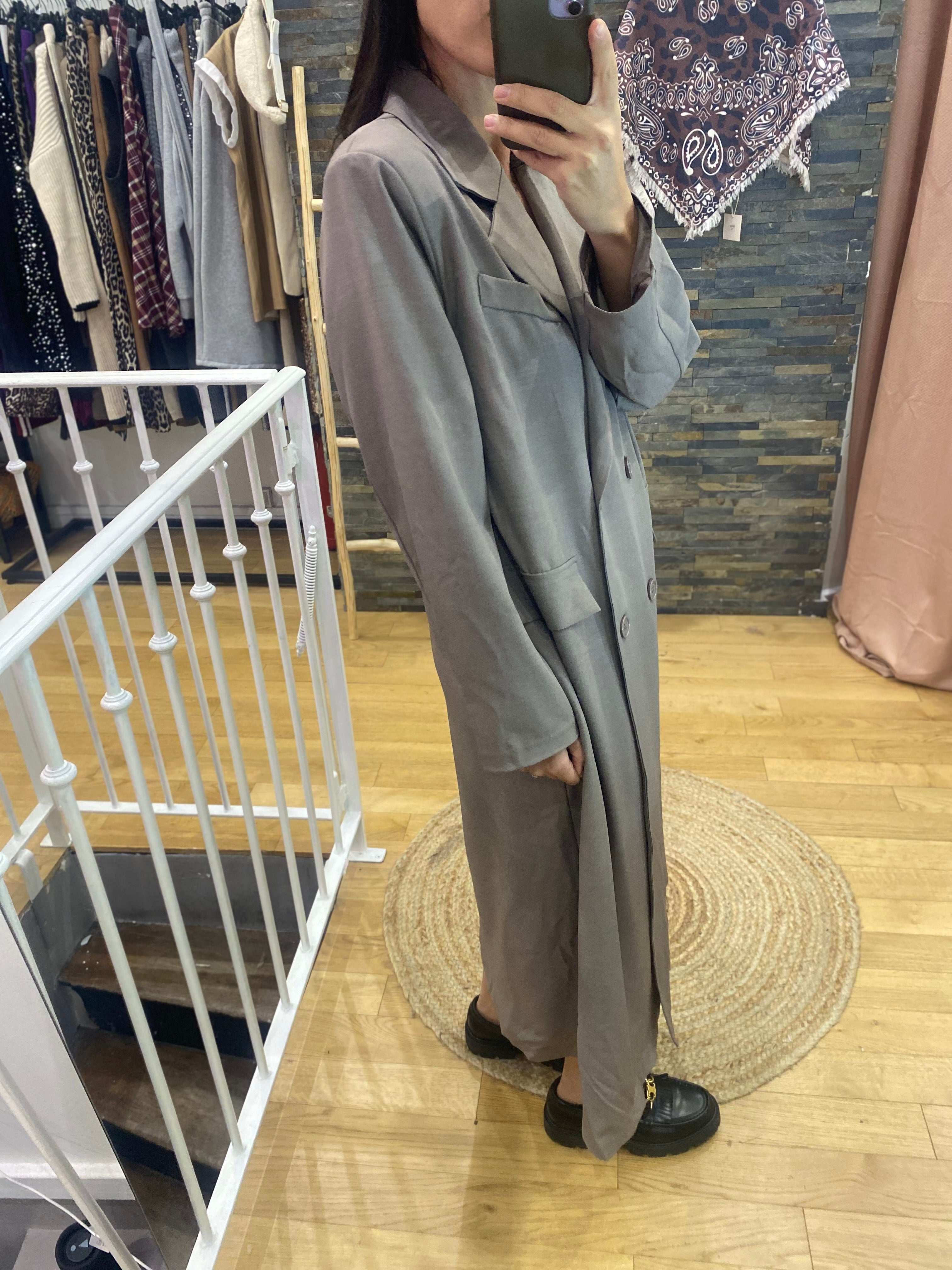 Veste / robe « Debo » taupe