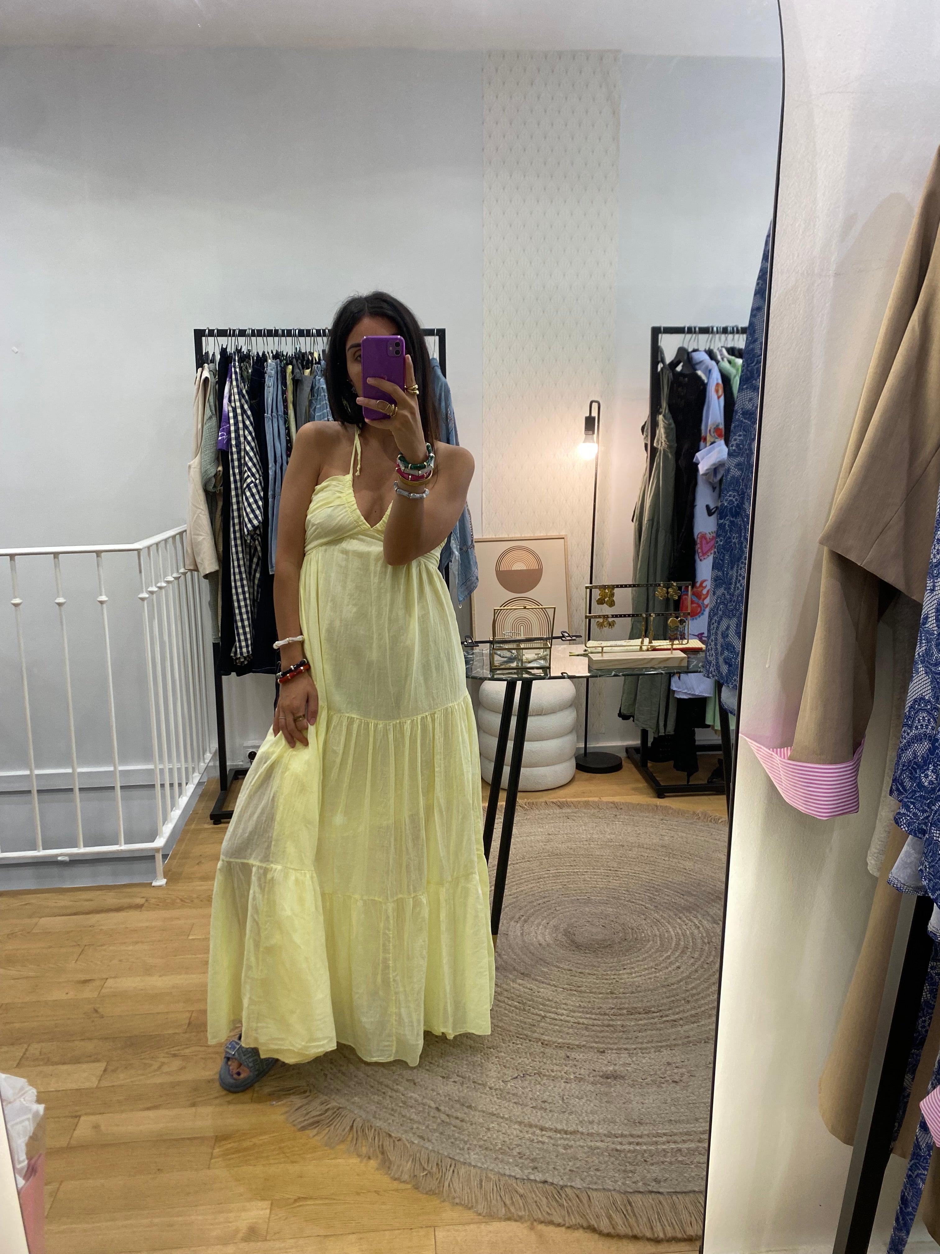 Robe « Ève » jaune