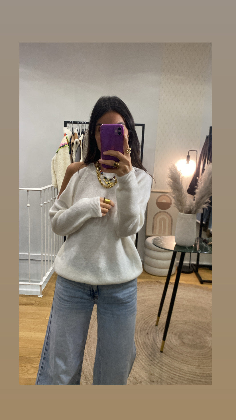 Pull « Lya » gris