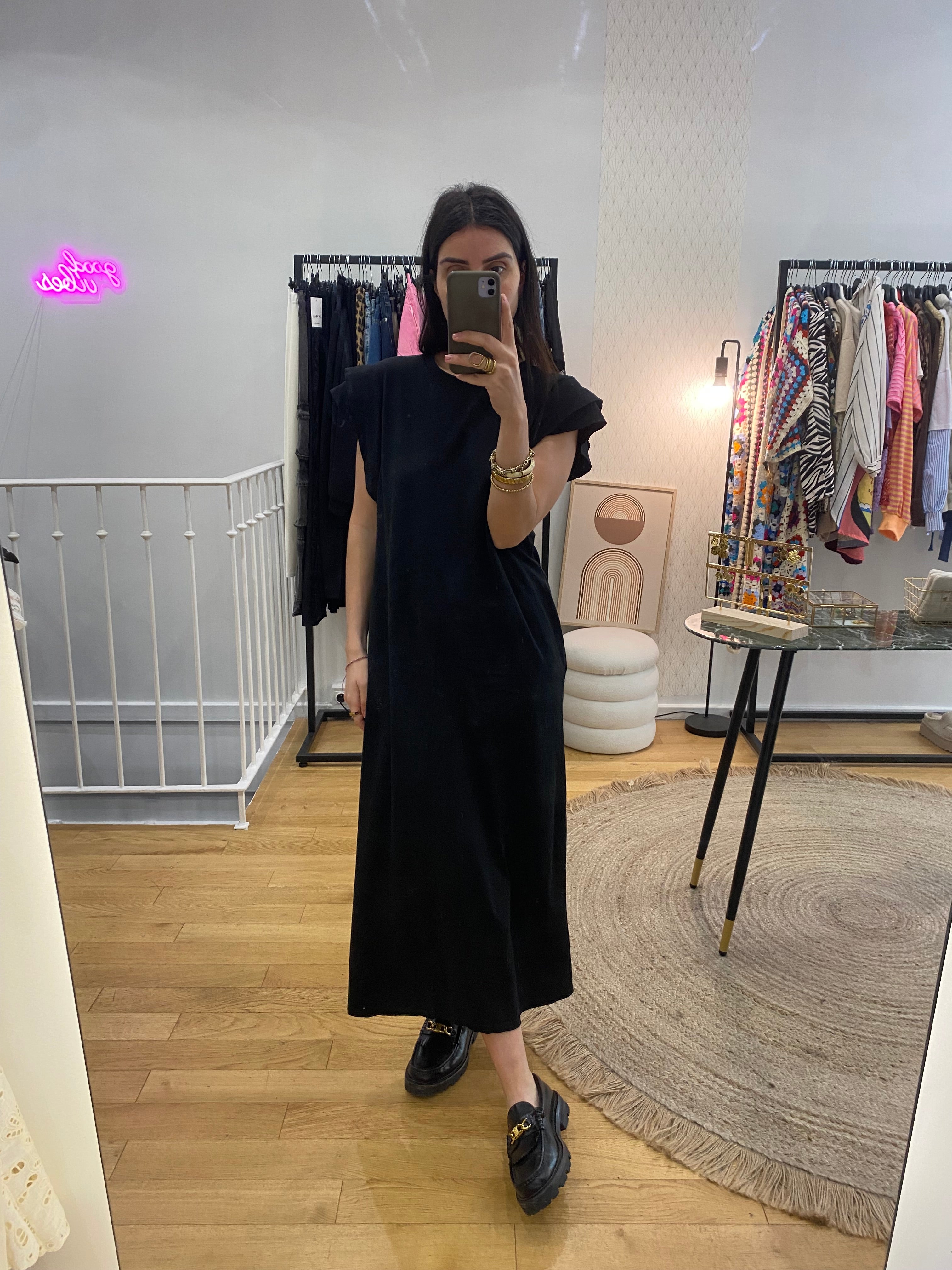 Robe t-shirt noir