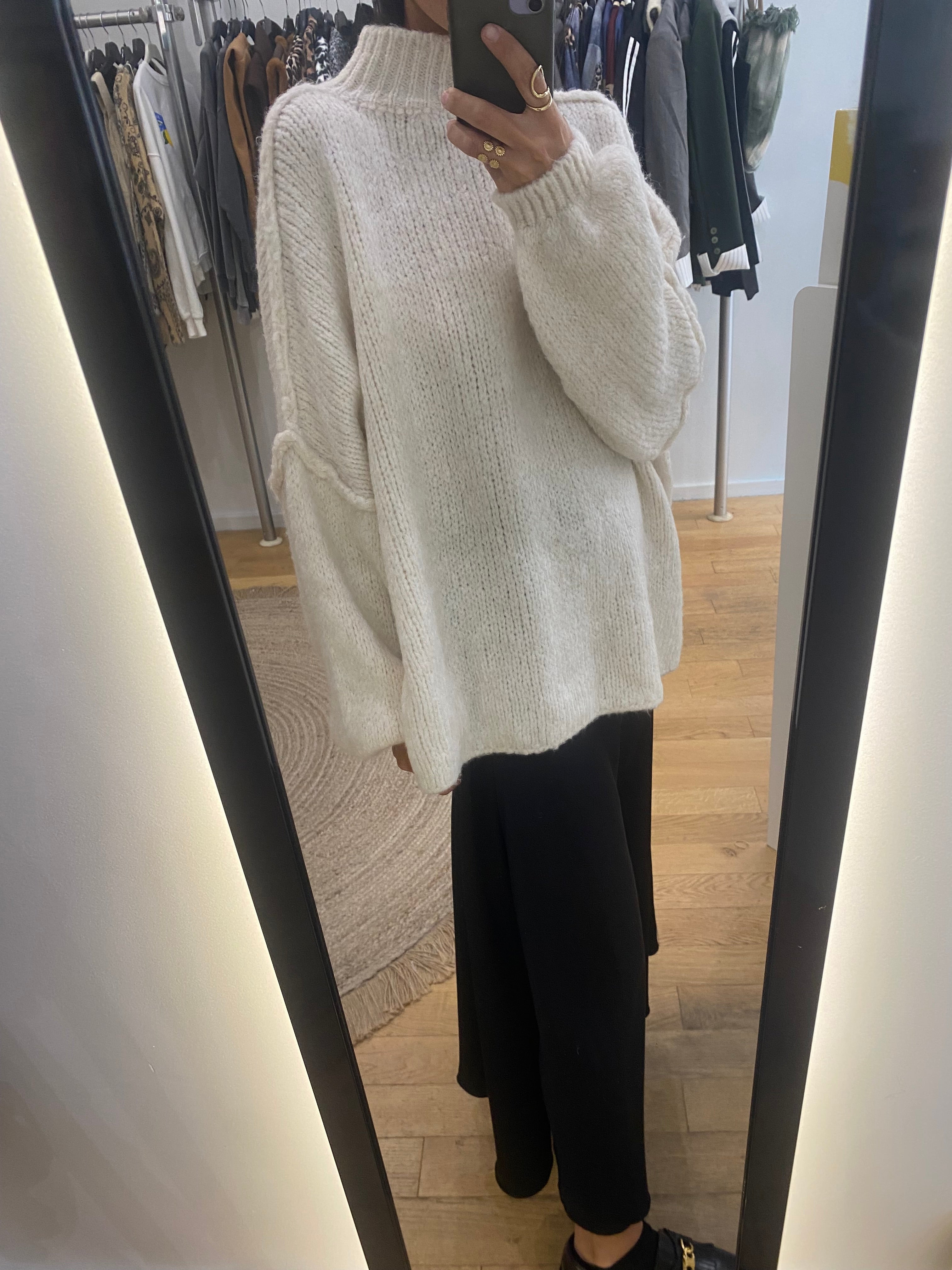 Pull couture « Chloé » écrue