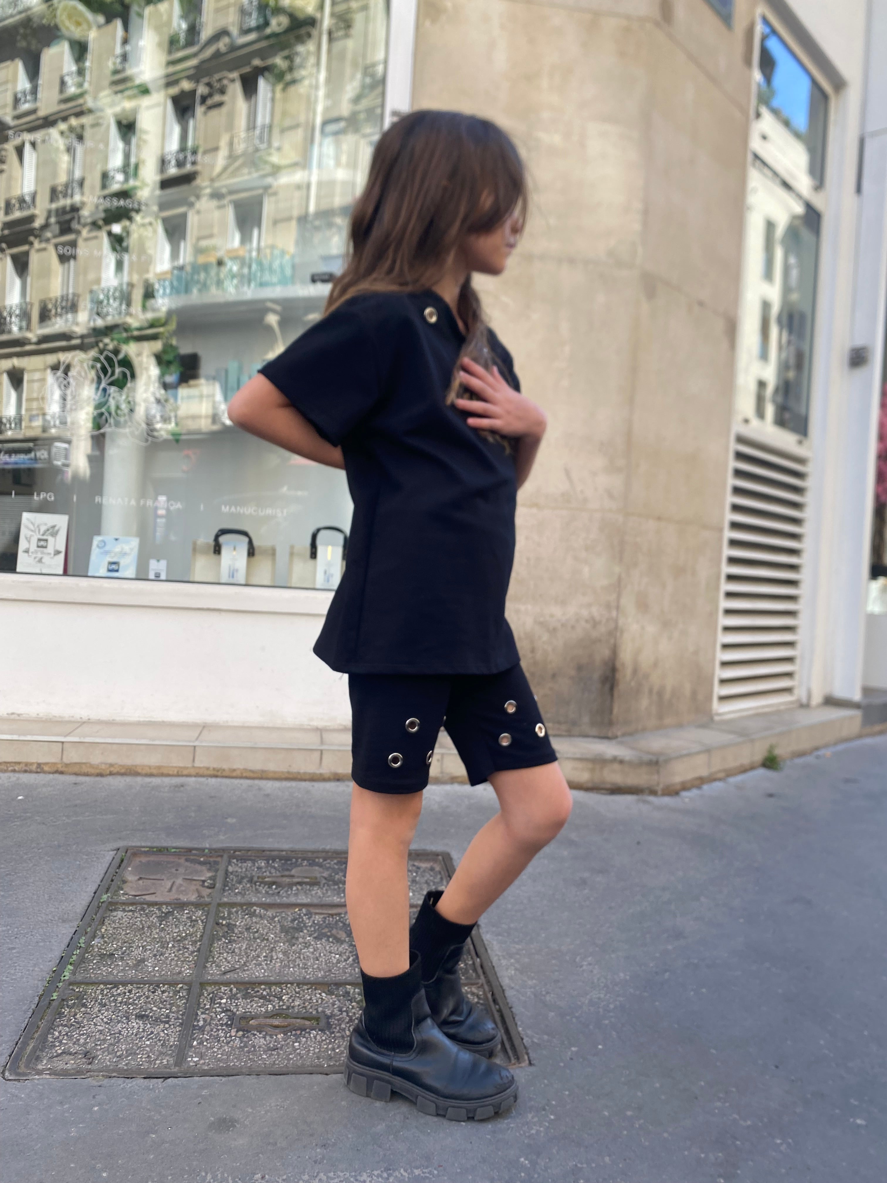 Ensemble cycliste « aby »  œillet noir