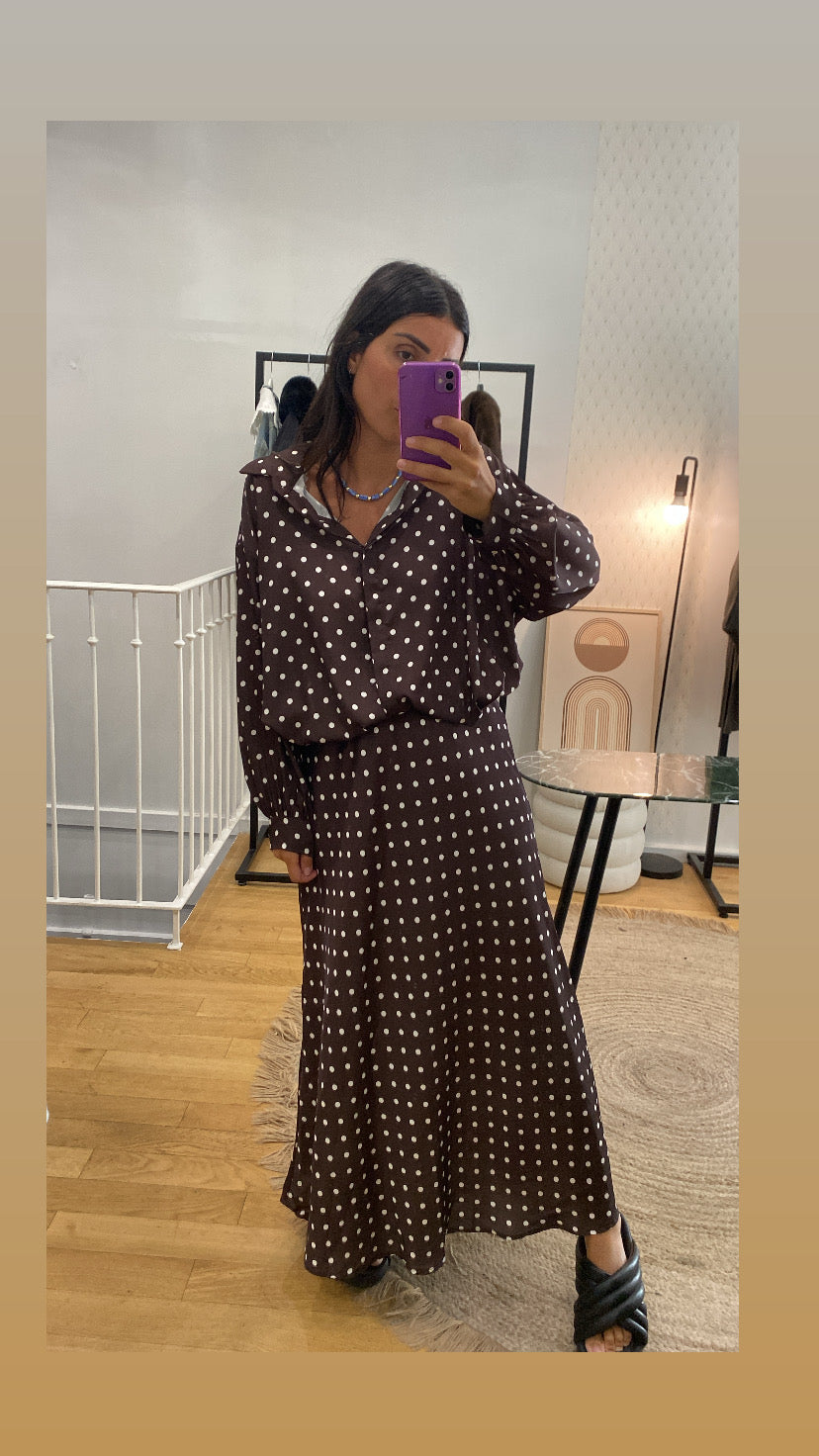 Jupe « charlie » marron