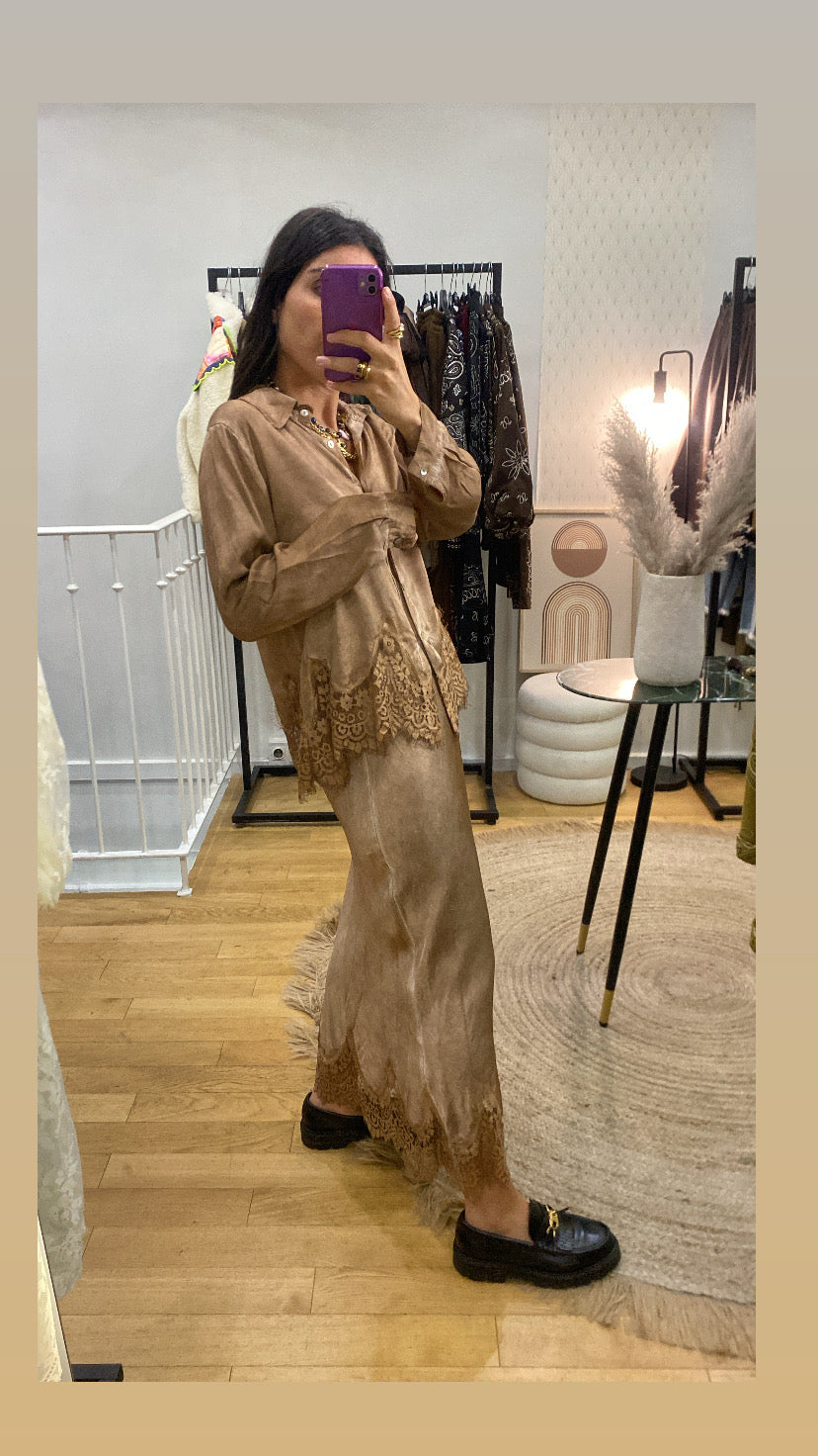 Jupe « Tess » camel