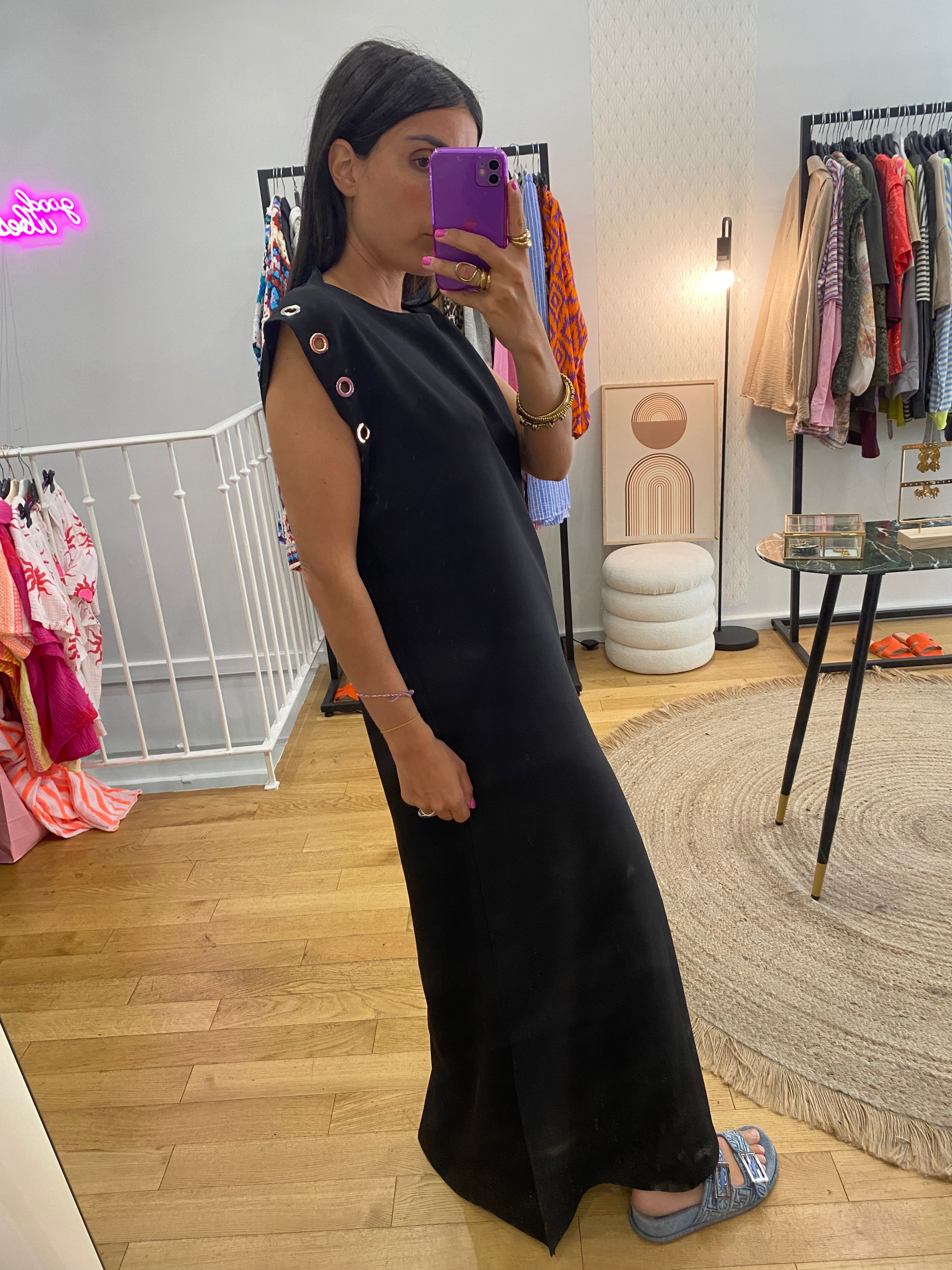 Robe « Tal » œillet noir