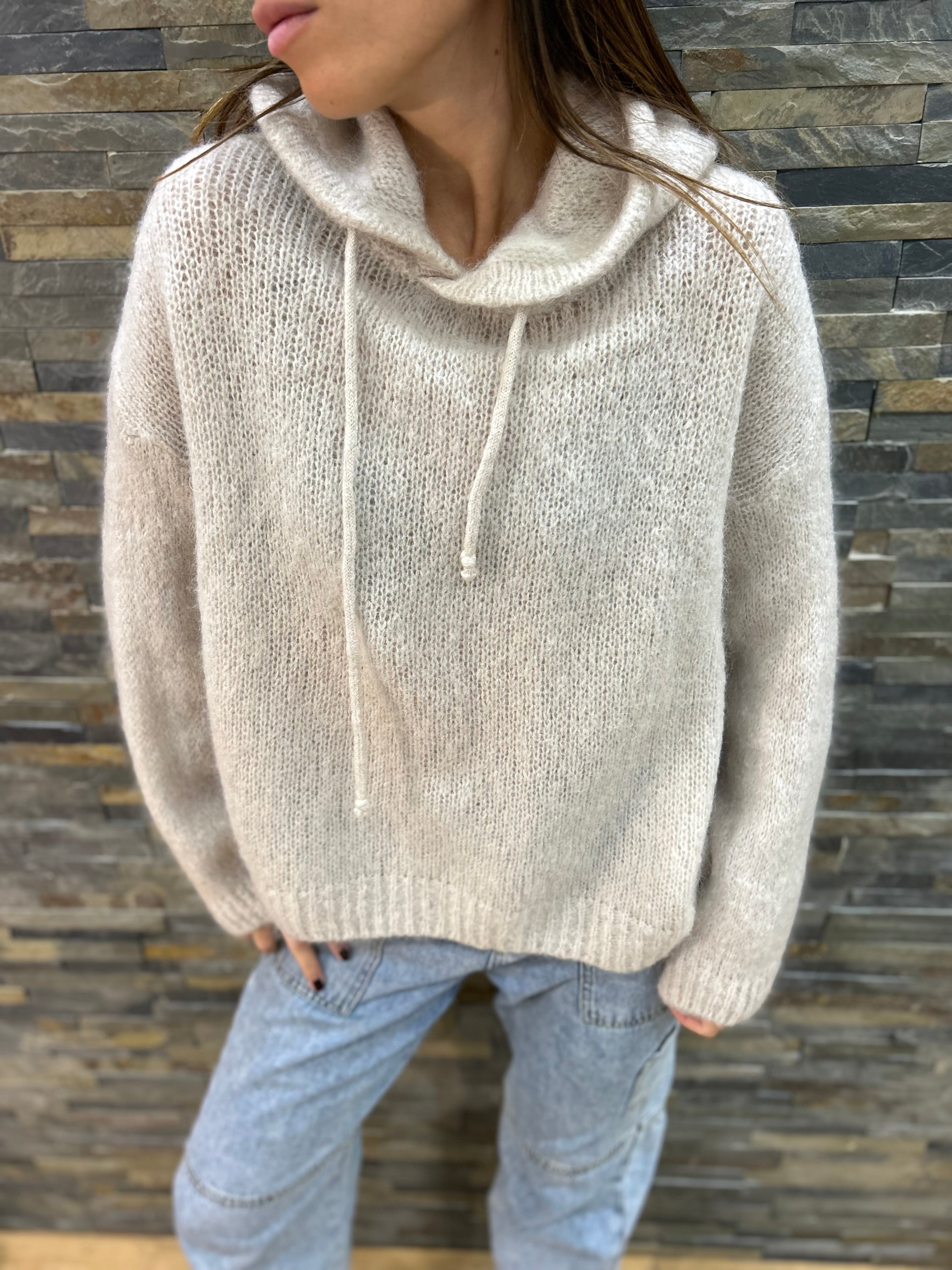 Pull à capuche « Lili » beige