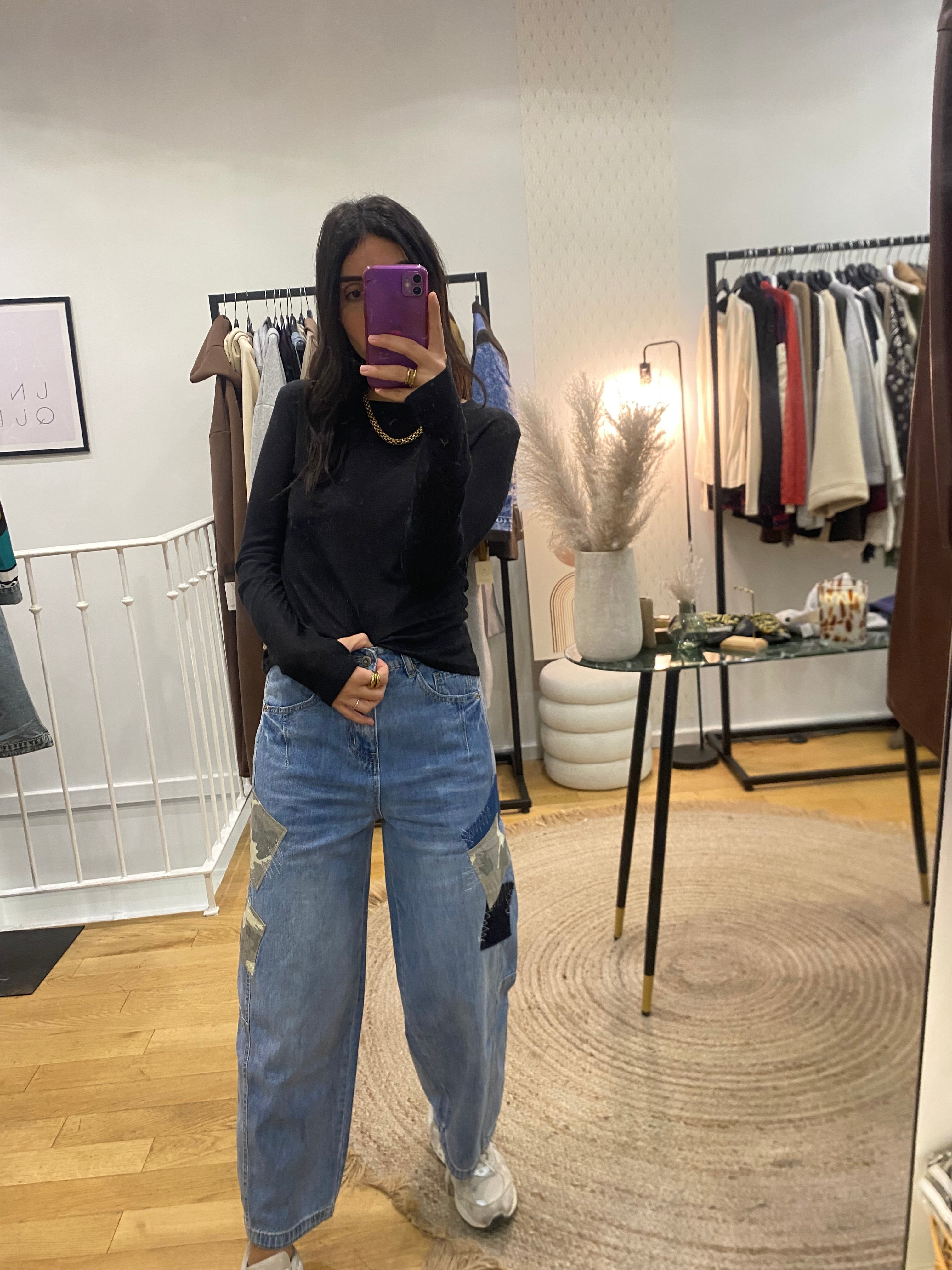 Jeans « Shauna » patchwork