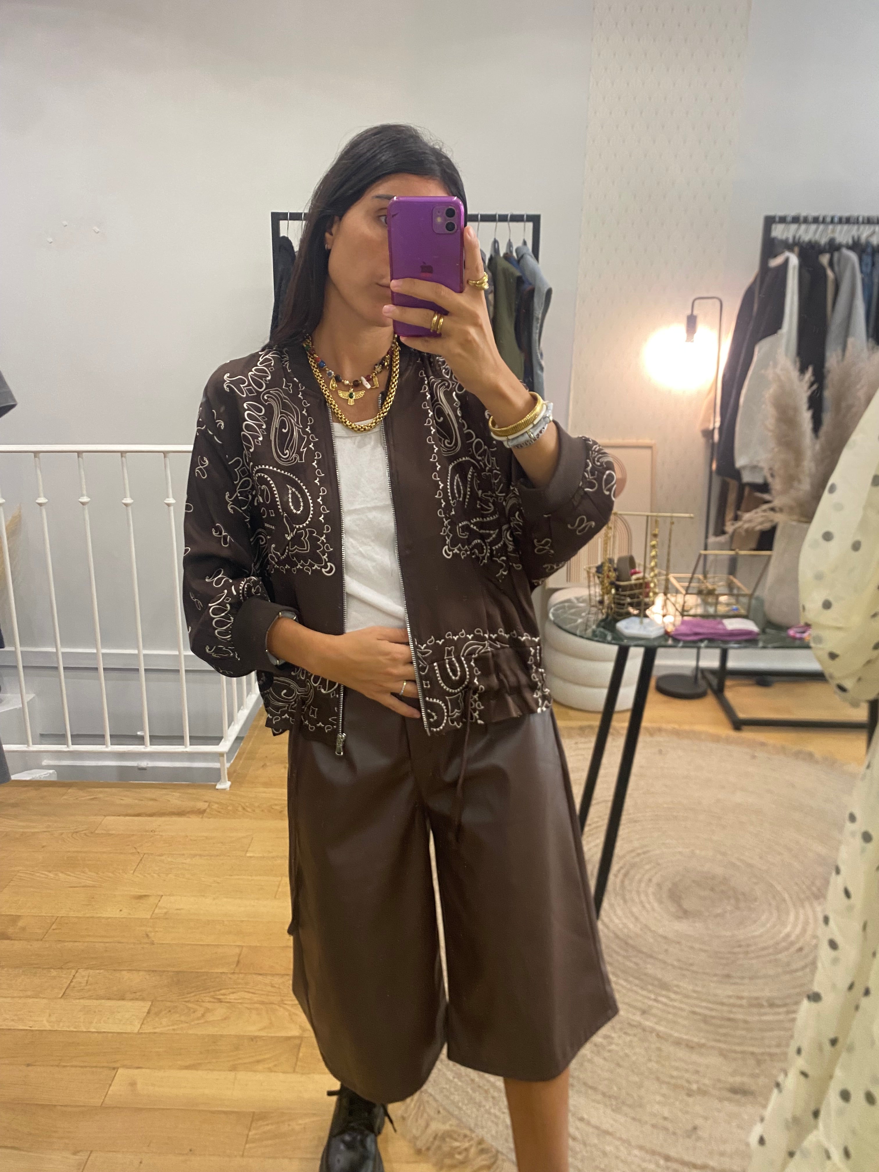 Bermuda « Abi » marron